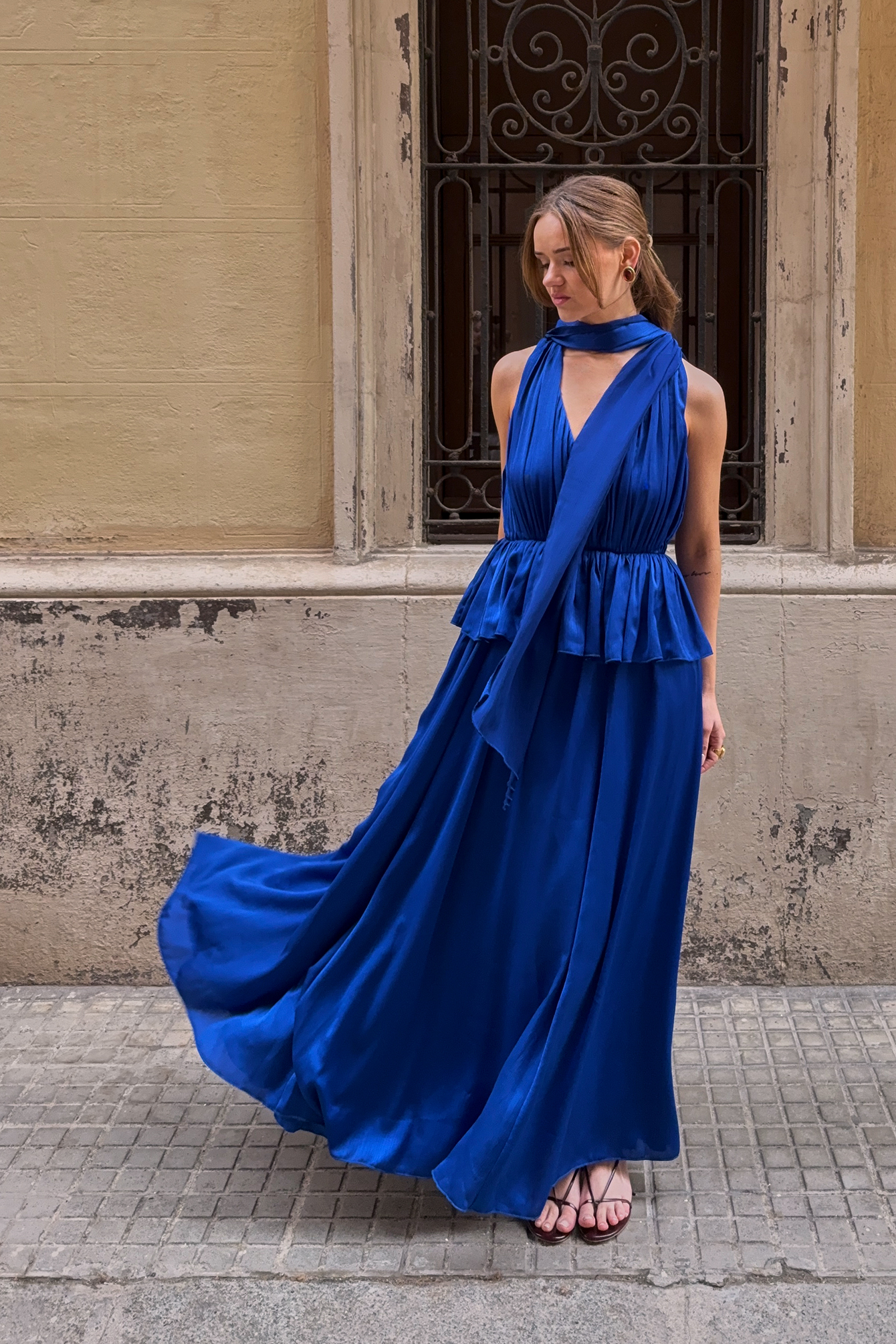 chinese dress ladies NA-KD – Belted Shirt Maxi Dress Black | Bazics CY main image 1