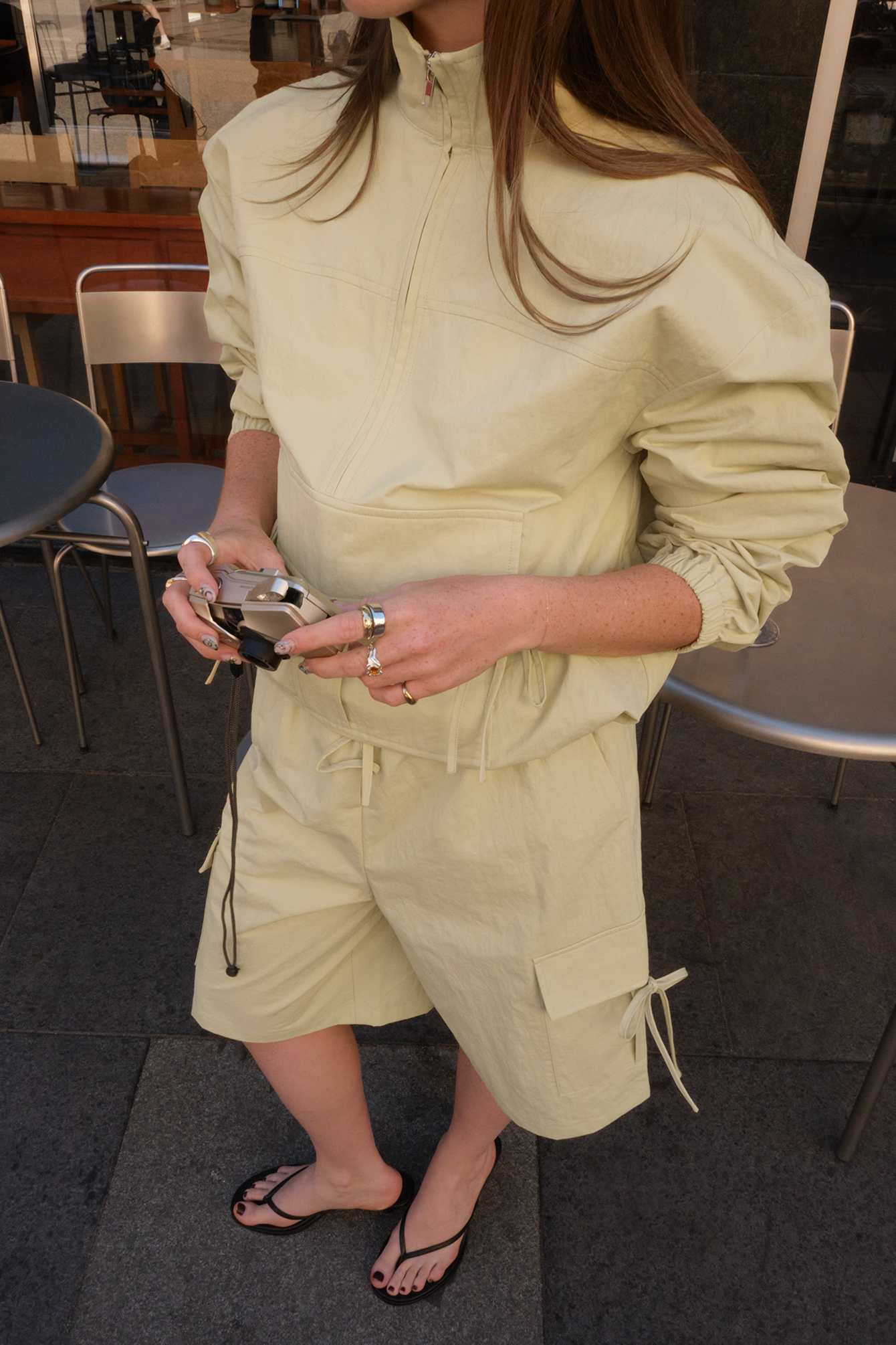 Charlotte Olivia x NA-KD Pocket Detail Half Zip Jacket - Jackets - Beige - EU 32 - NA-KD / NAKD