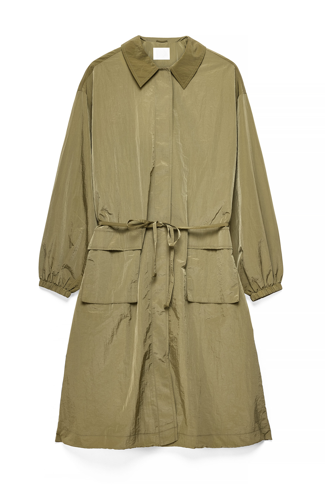 Khaki Green Pocket Detail Trenchcoat