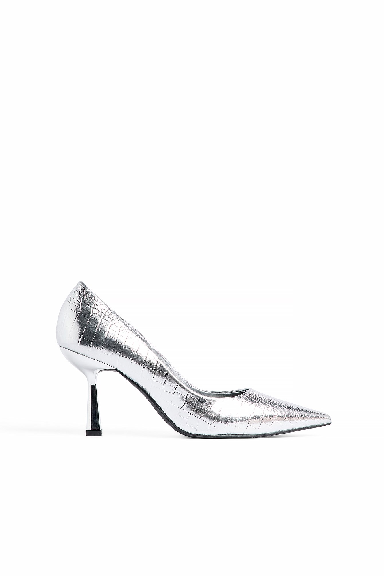 NA-KD Spetsiga pumps - Nyårsskor - Silver - EU 38 - NA-KD / NAKD