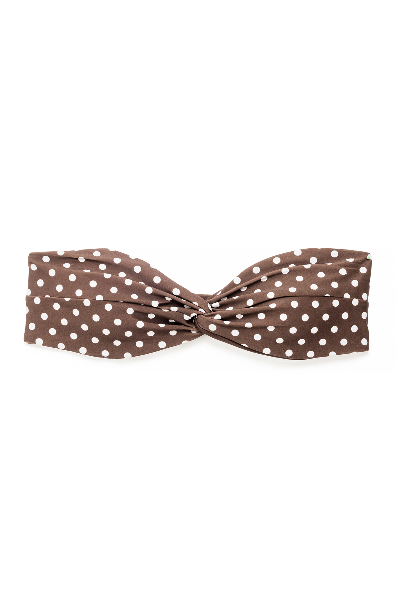 Dot Print Printed Bandeau Bikini Top