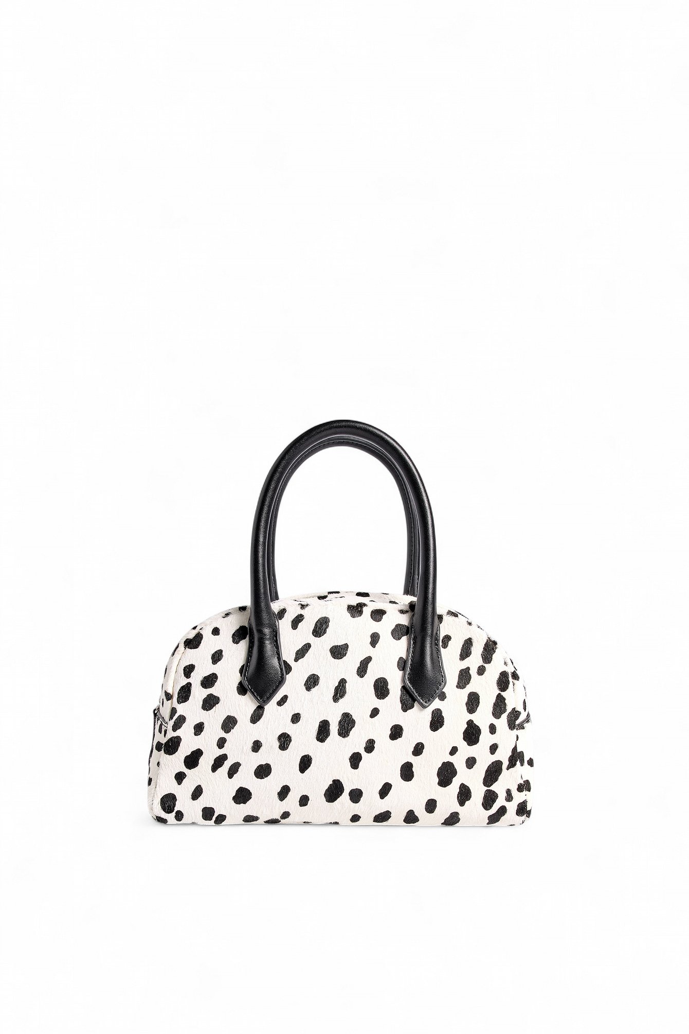 NA-KD Leren handtas met print - Tassen - Gestippeld - One Size - NA-KD / NAKD