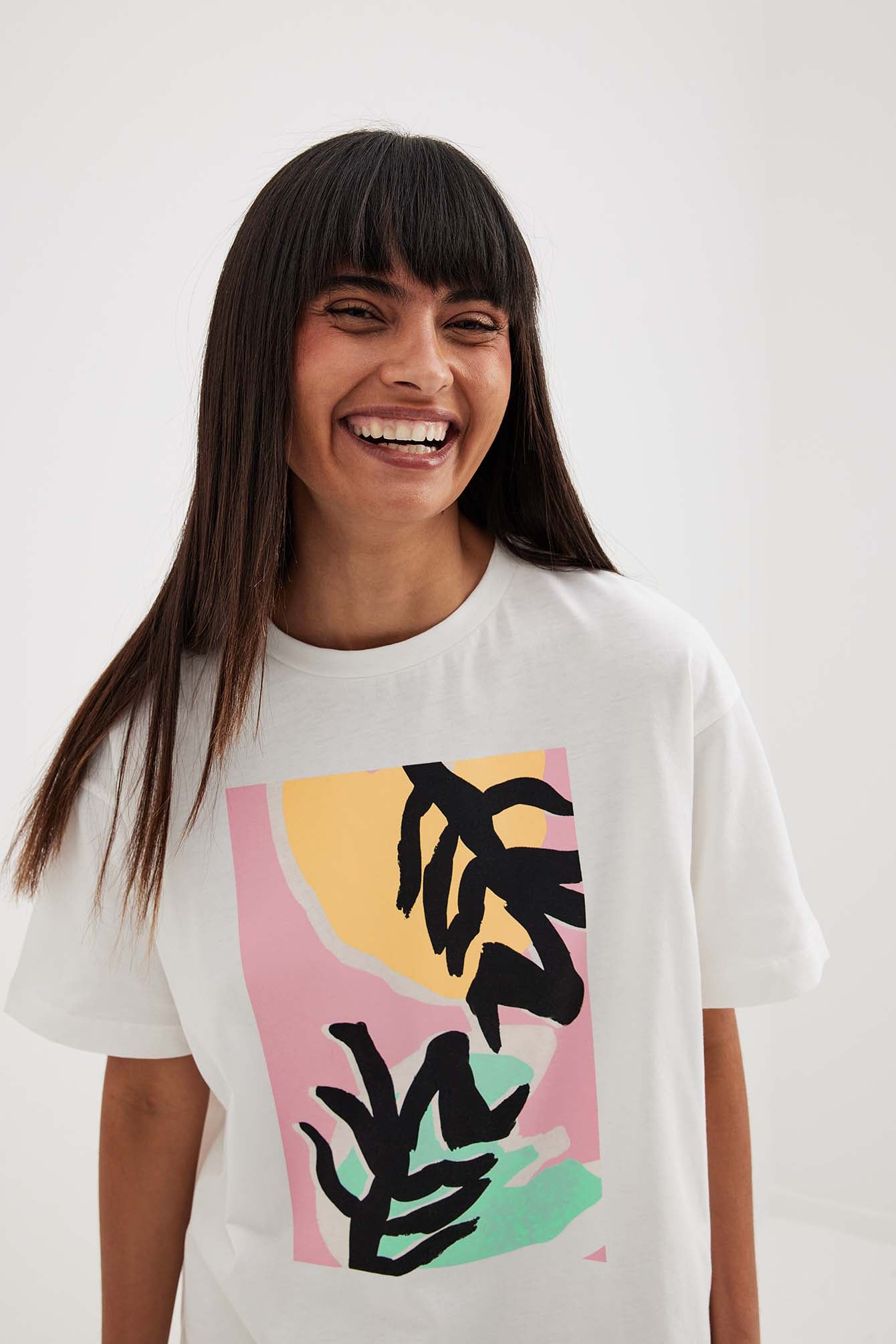 Printed T Shirt Offwhite NA KD printed-t-shirt-offwhite-na-kd