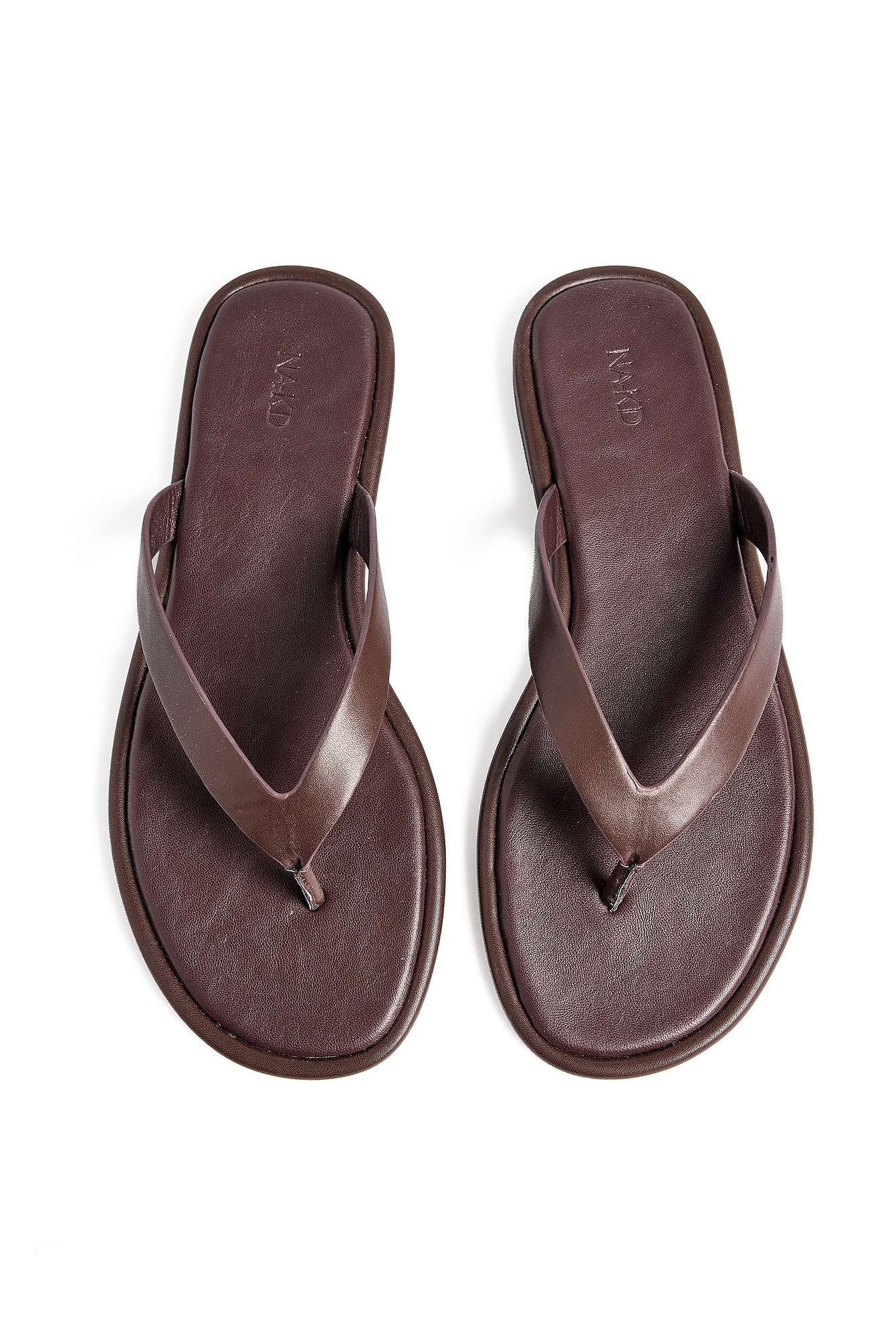Platte flipflopsandalen - Platte Schoenen - Bruin - EU 36 - NA-KD / NAKD