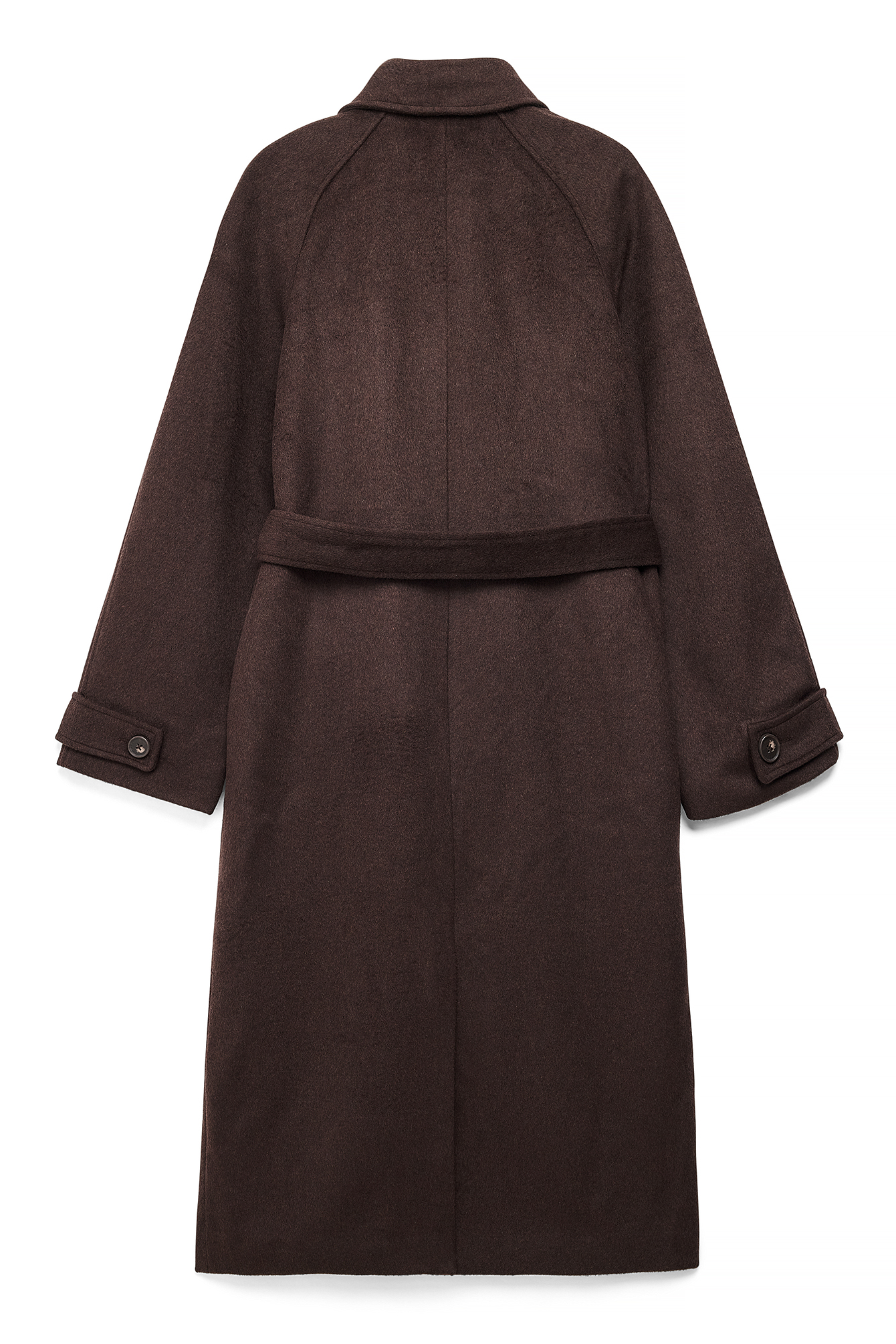 Cape Collar Detail Wool Blend Coat Brown | NA-KD