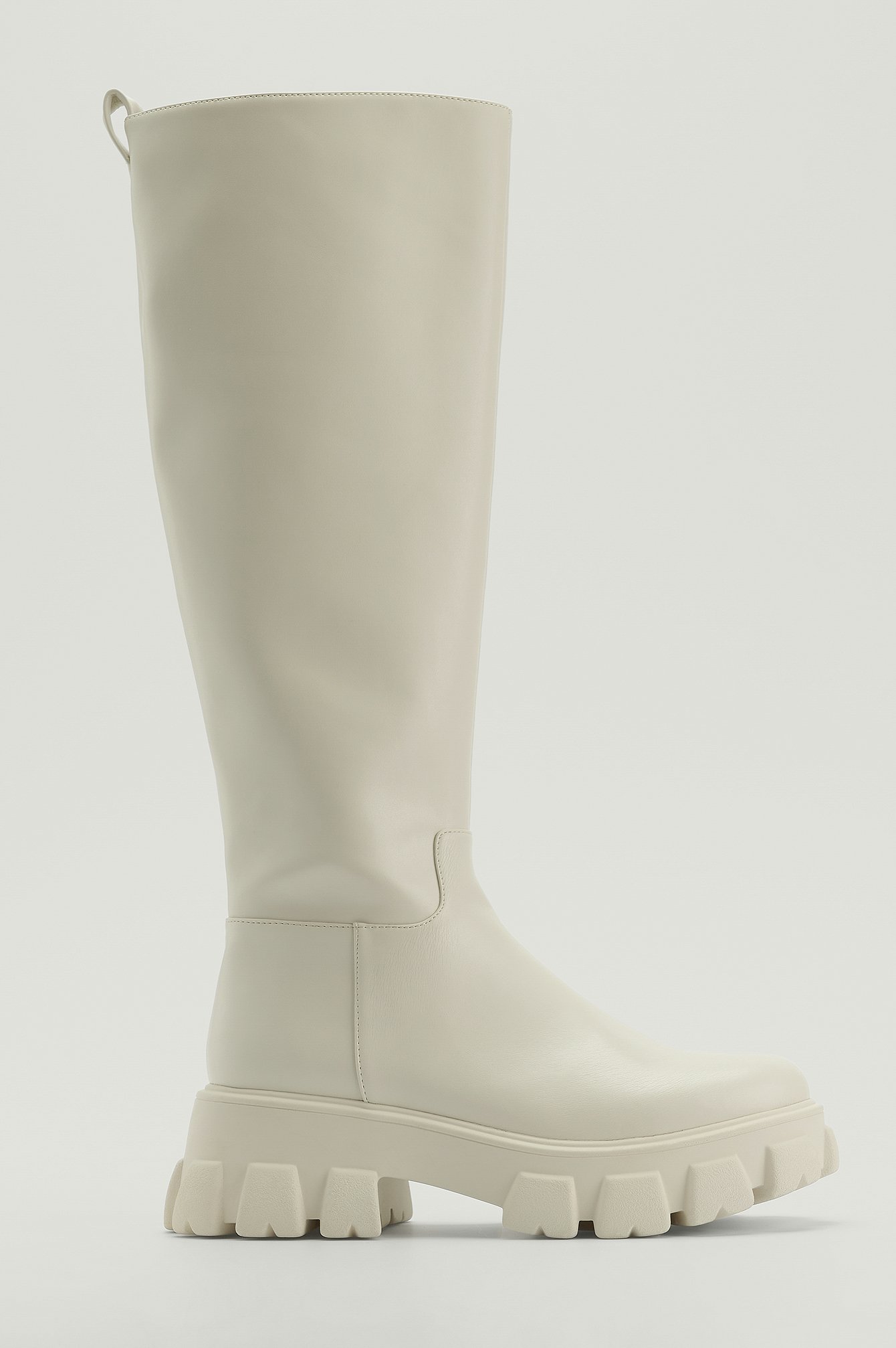 Offwhite Resirkulerte boots med profilsåle og hæl