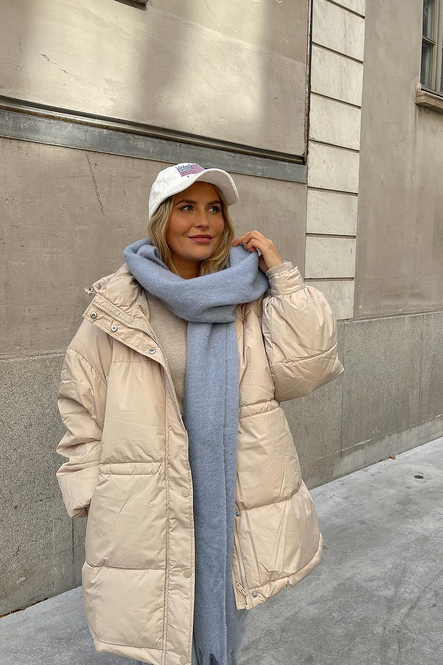 Waist Drawstring Padded Jacket Beige | na-kd.com