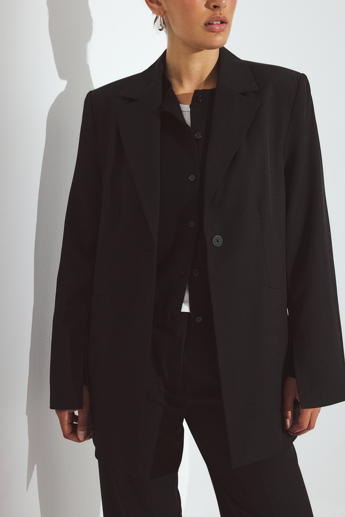 NA-KD Blazer longueur classique - Blazers Longs - Noir - EU 38 - NA-KD / NAKD