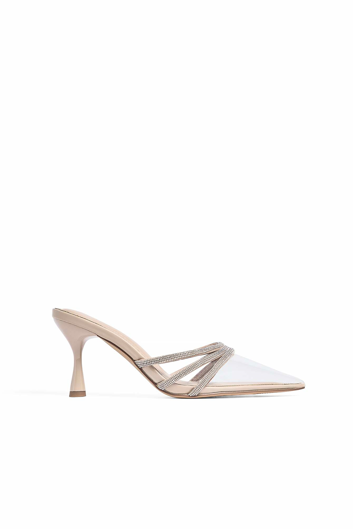 Hakken met strassband - Schoenen Nieuwjaar - Beige - EU 36 - NA-KD / NAKD