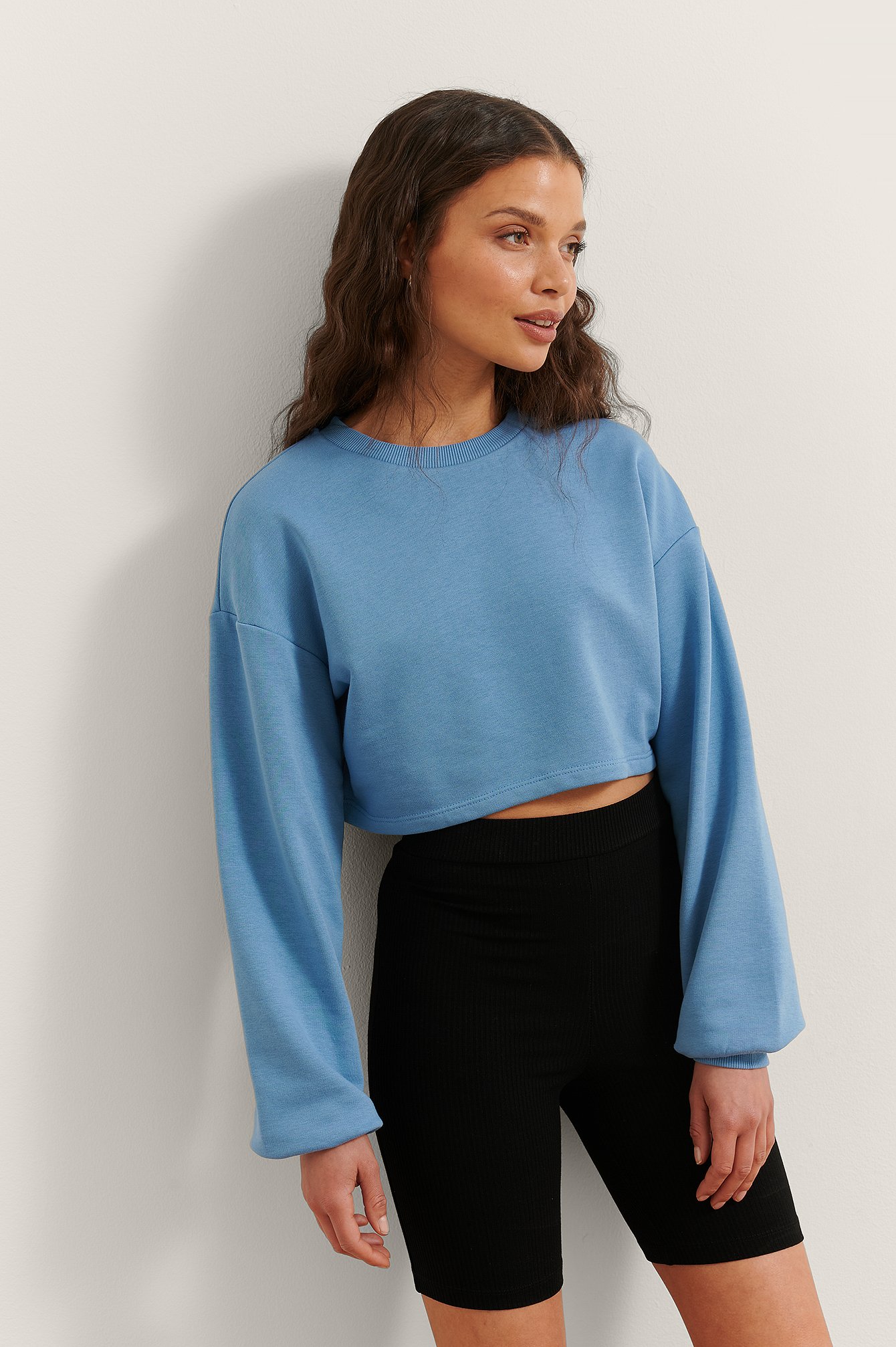 Blue Ekologiczny Krótki Sweter
