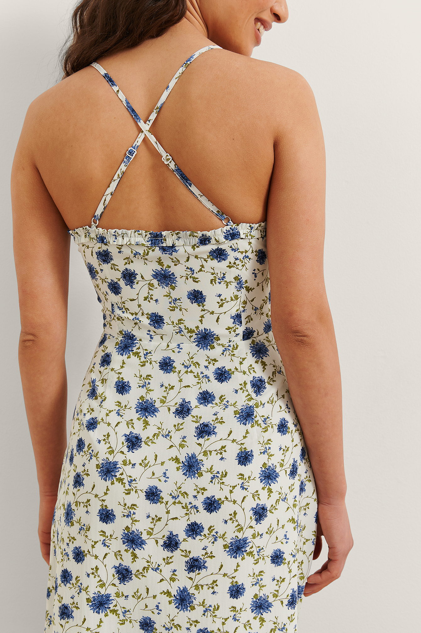 Flower Print Mini Dress Flower | na-kd.com