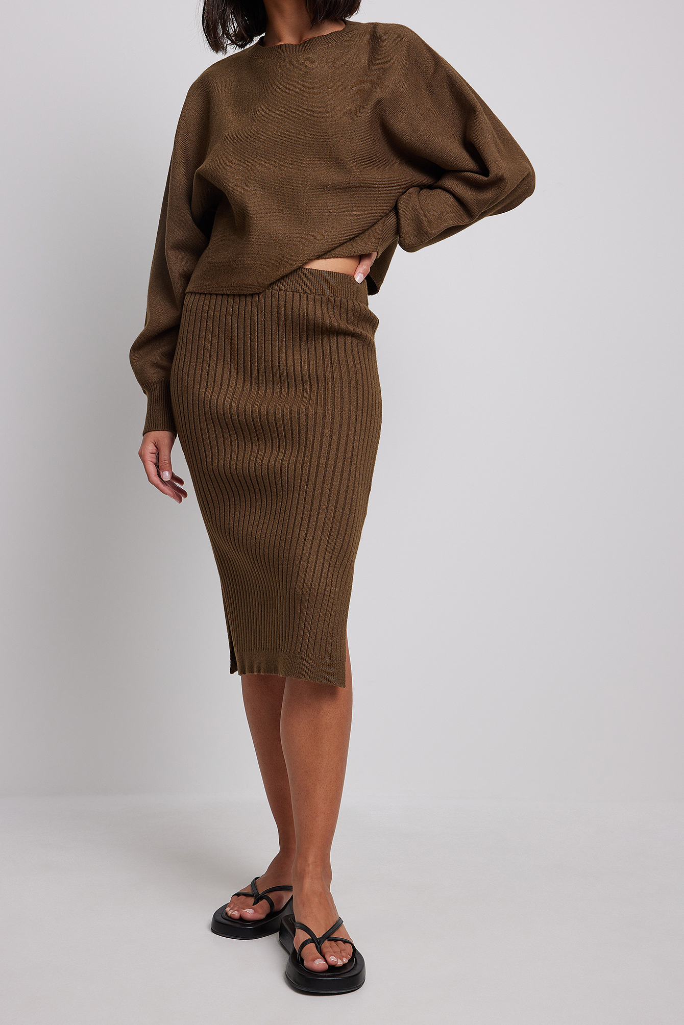 discount 78% WOMEN FASHION Skirts Casual skirt Print Brown/Orange 38                  EU NoName casual skirt 