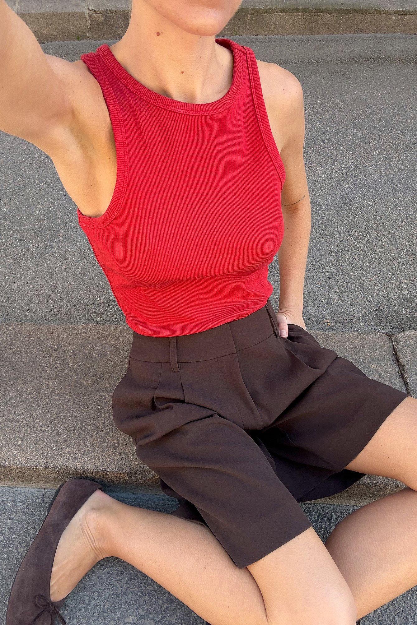 Ribbed tank top
