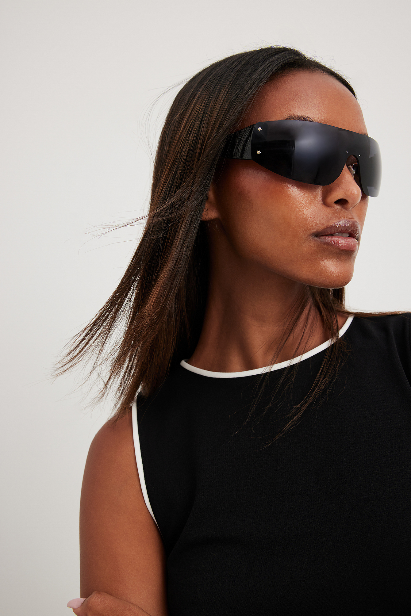 Rimless Sunglasses Blue NAKD