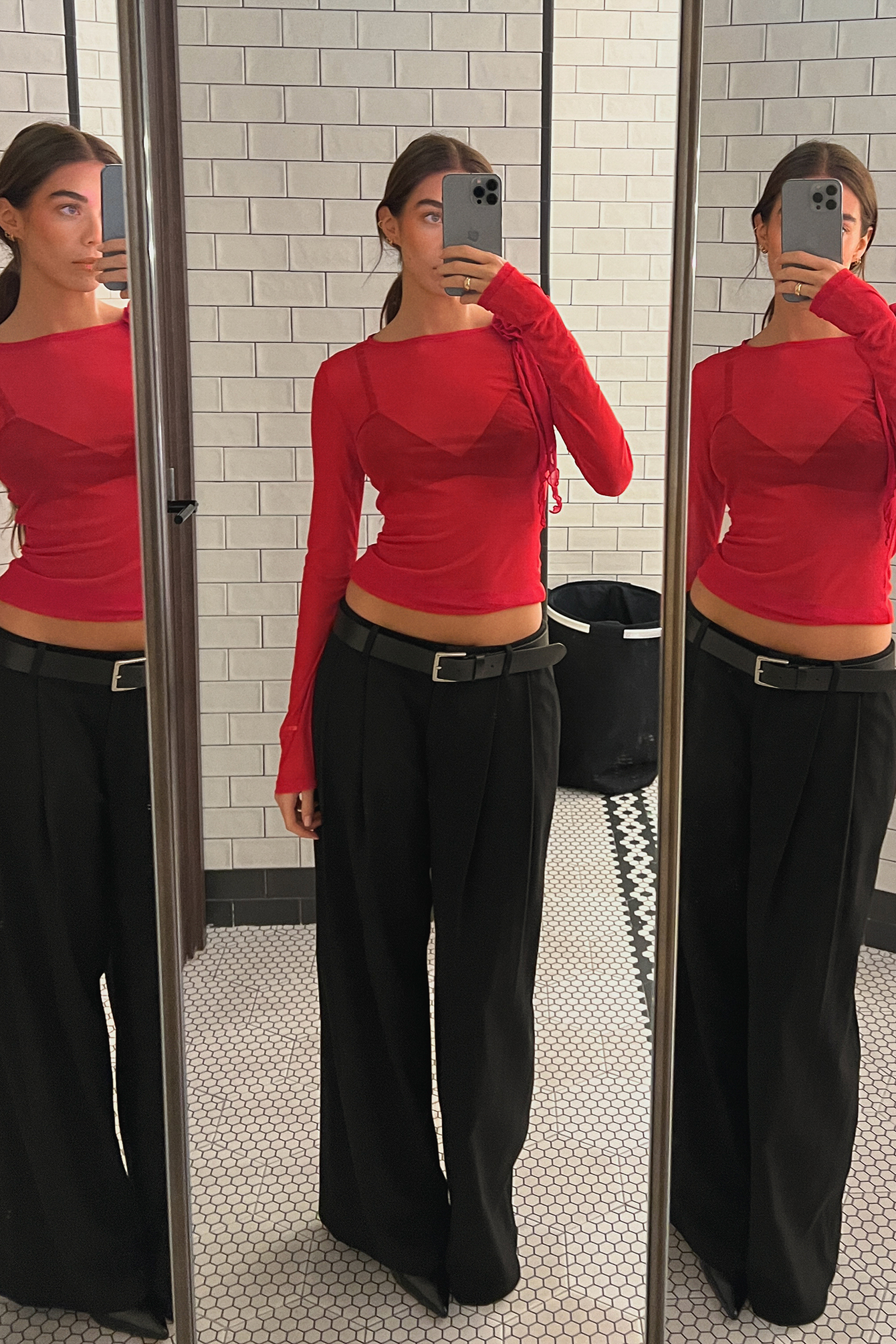 Rose-detail top