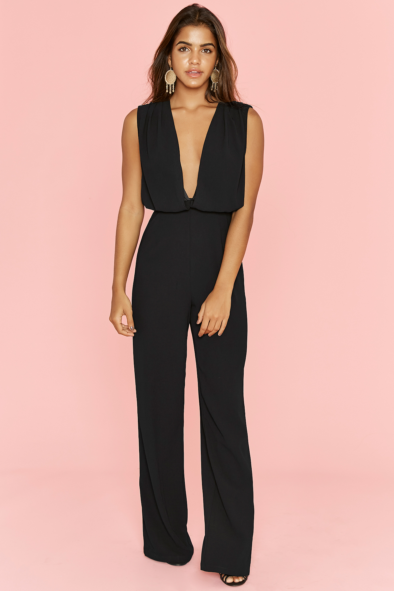 Full Pant Jumpsuit Black NAKD