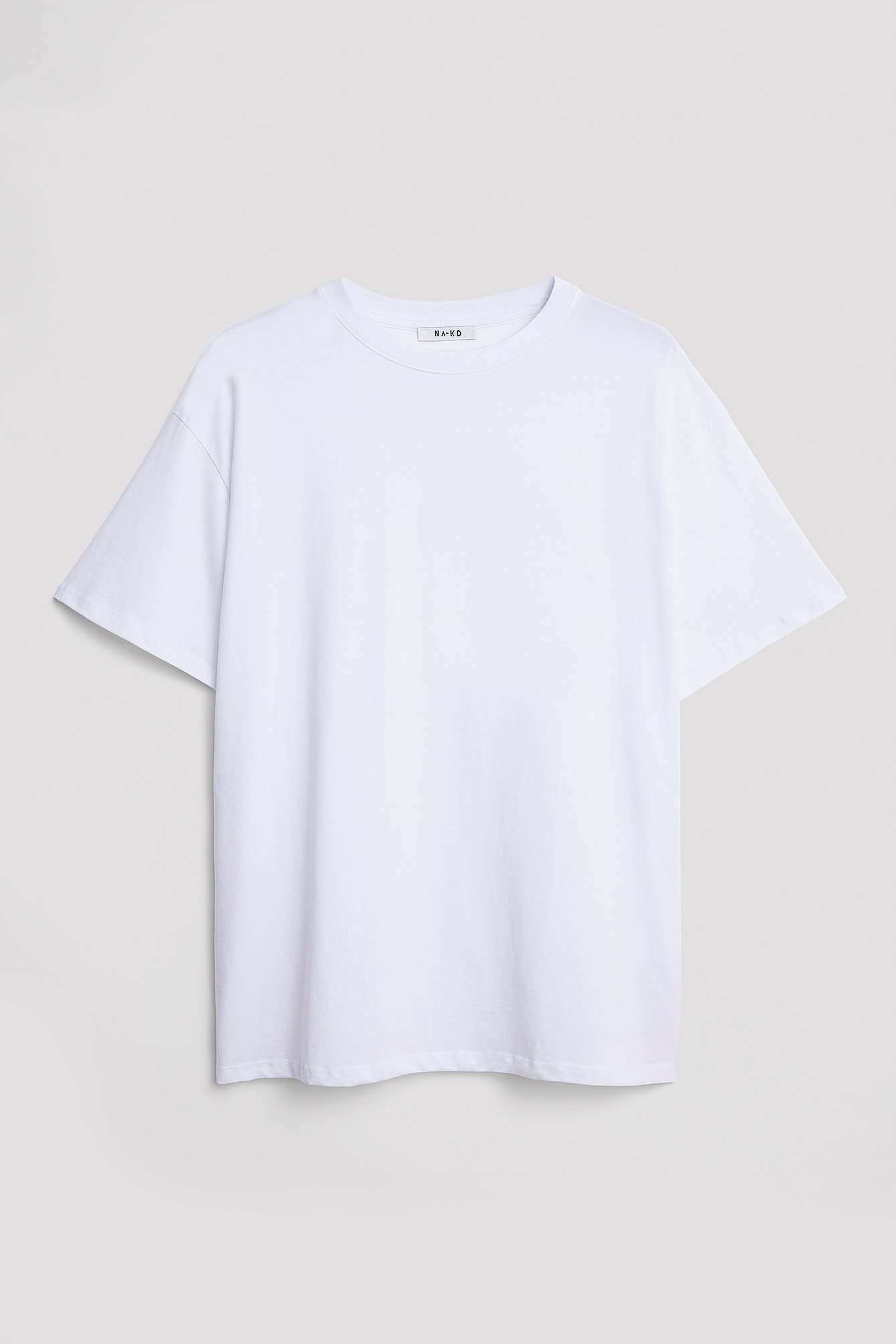 White Round Neck Organic Cotton T-shirt