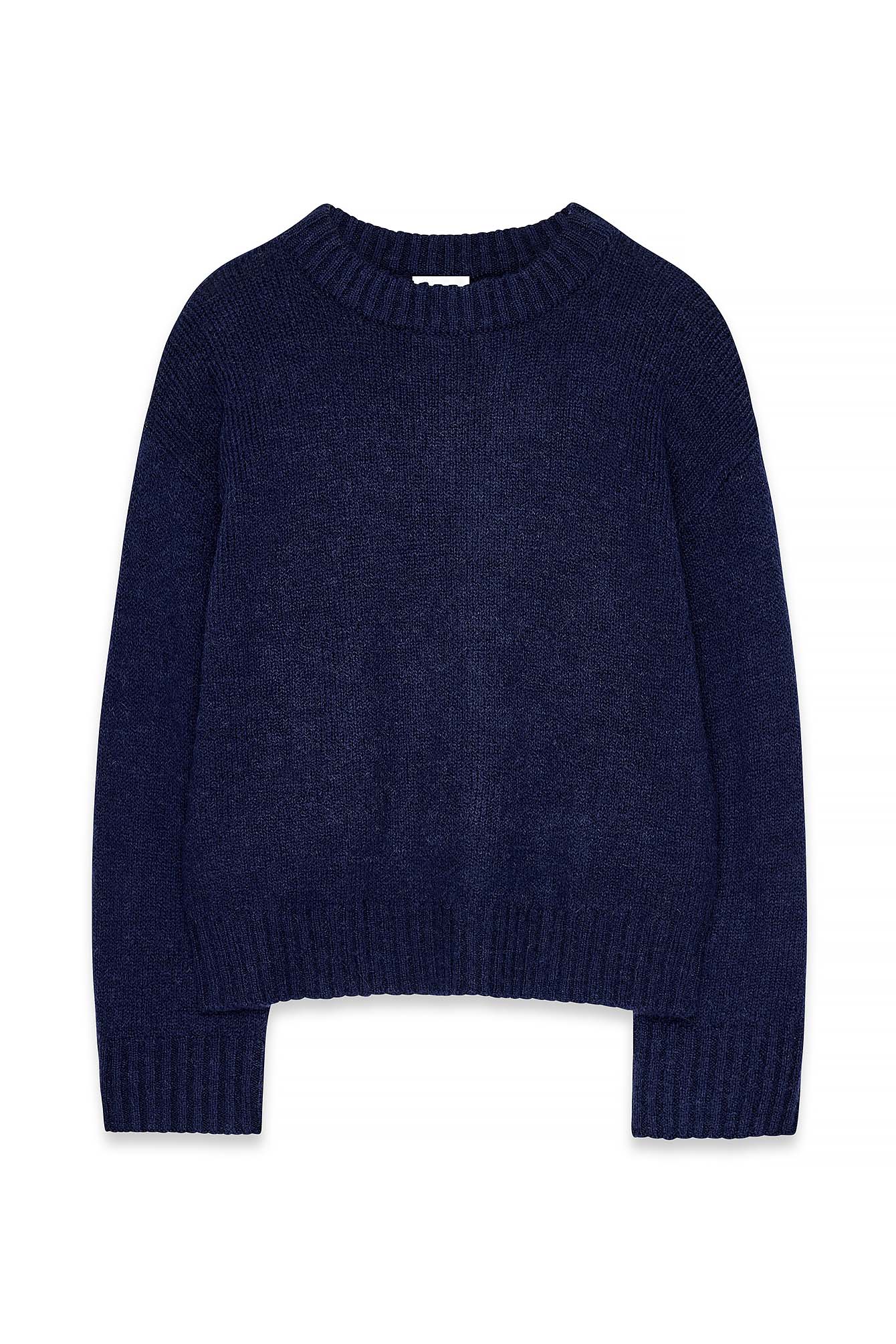 High Neck Zipped Knitted Sweater Black | NA-KD