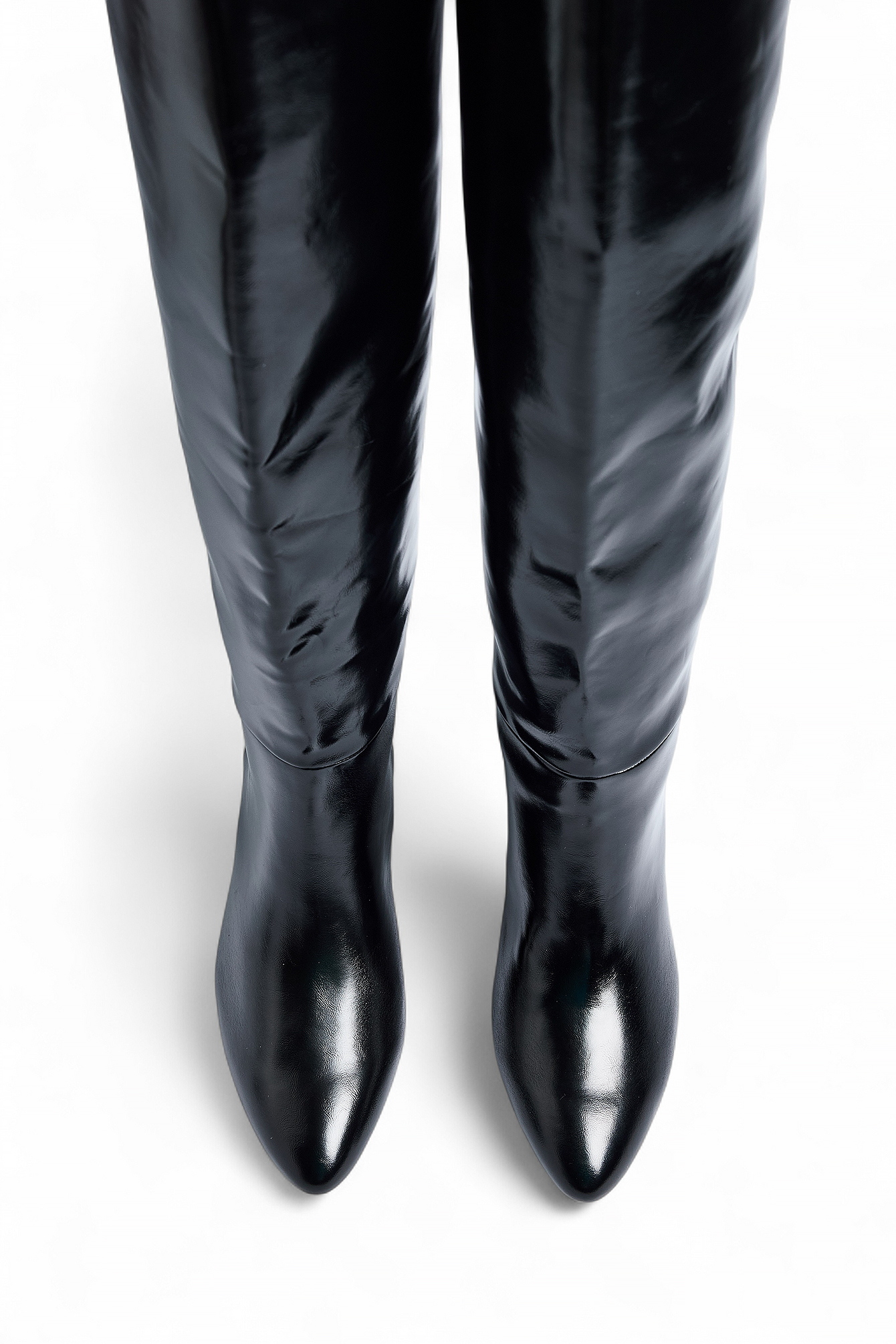 Round Toe Knee High Boots - Boots - Black - EU 41 - NA-KD / NAKD