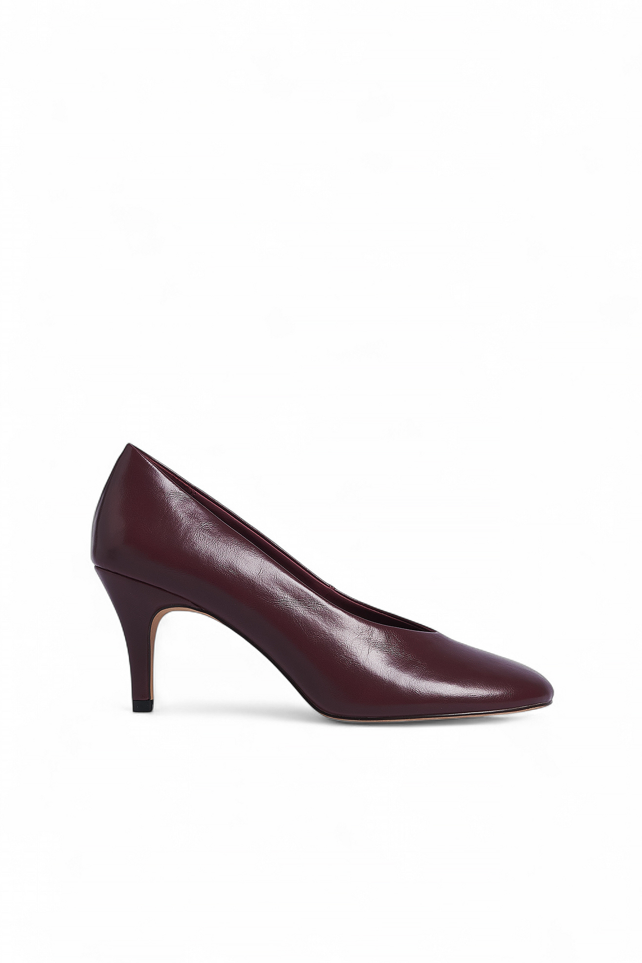 Escarpins Femme Soft Wine (Bordeaux) Pointure 6.5M - Cuir, Talon Moyen 2 Pouces, Occasion