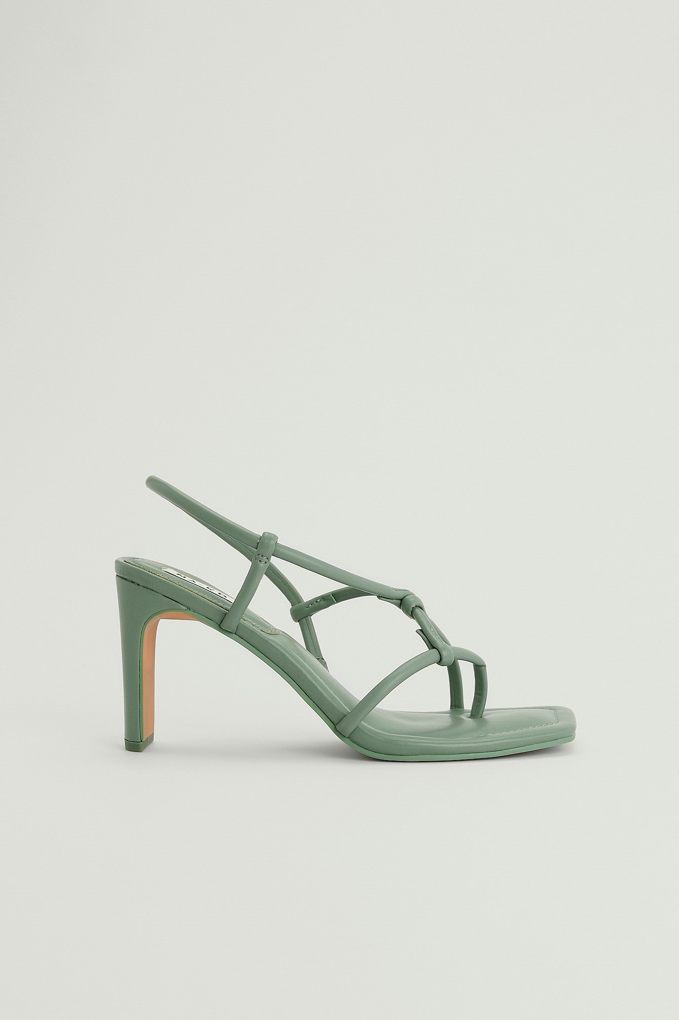 Mint Rounded Strap Heels