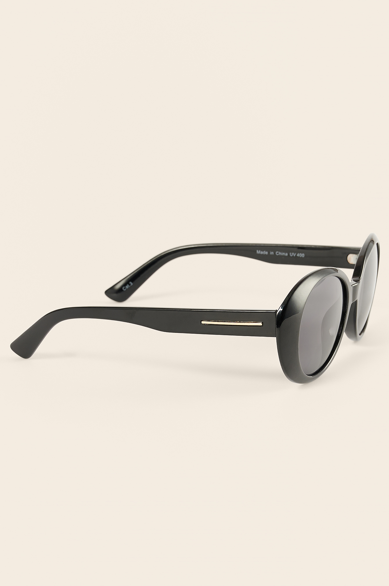 Rounded Sunglasses Black
