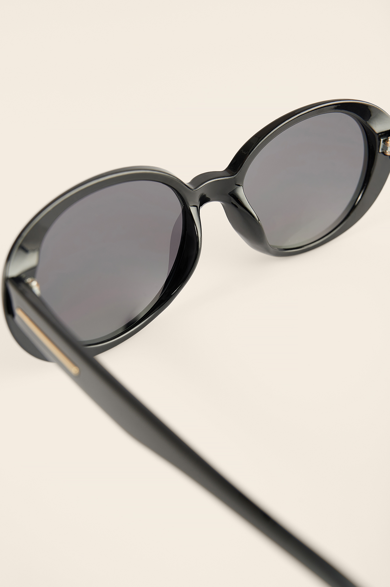Rounded Sunglasses Black