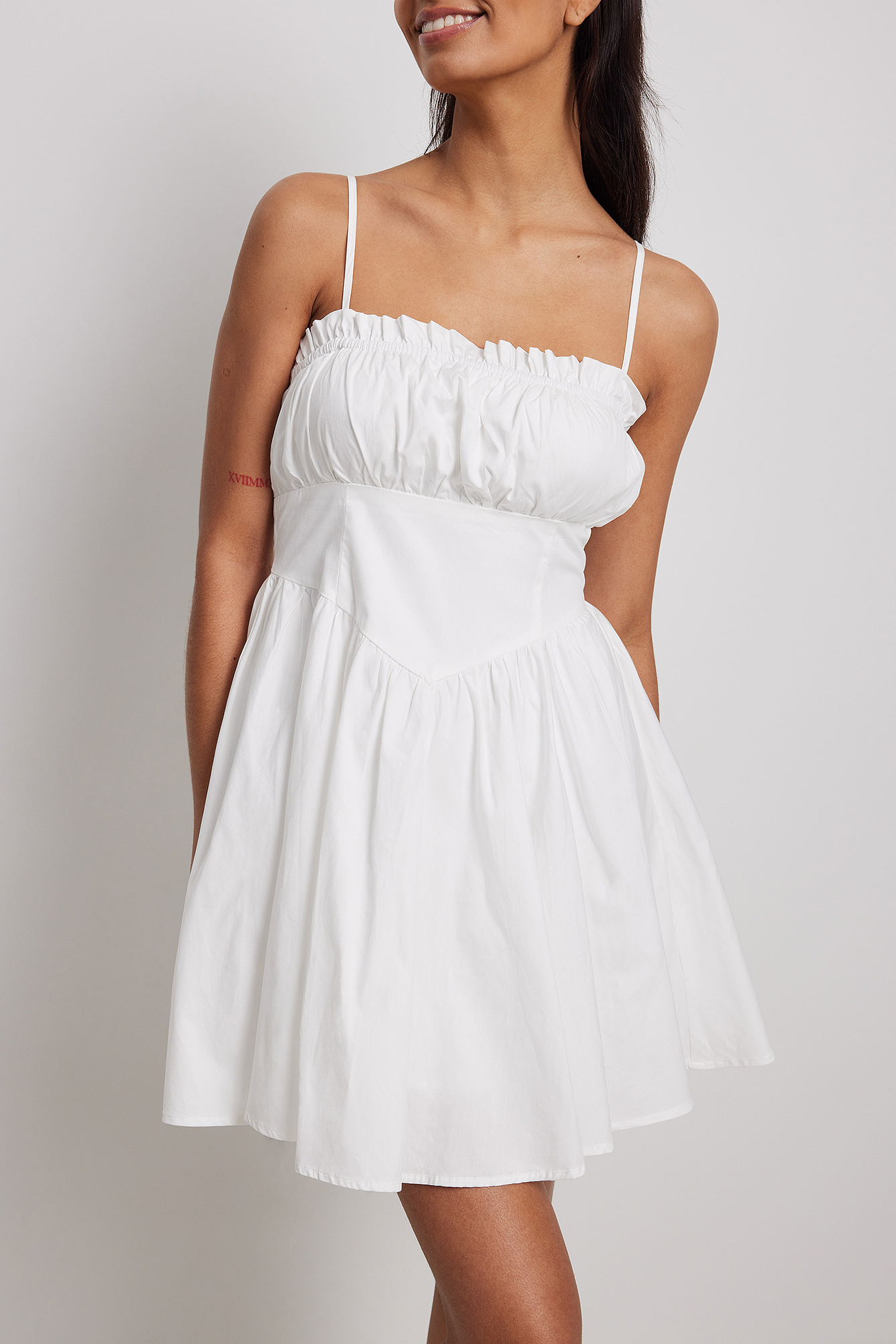 Ruched mini dress