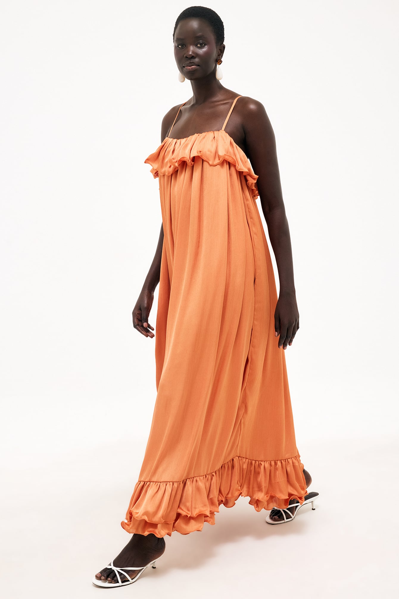Womens Orange Maxi Dresses | NA-KD