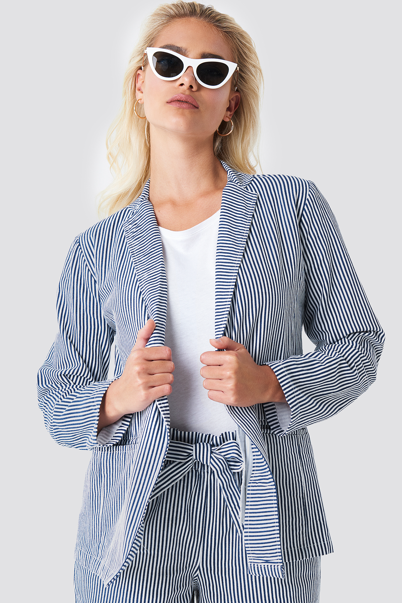 Firo Striped Blazer Blue/White Stripe