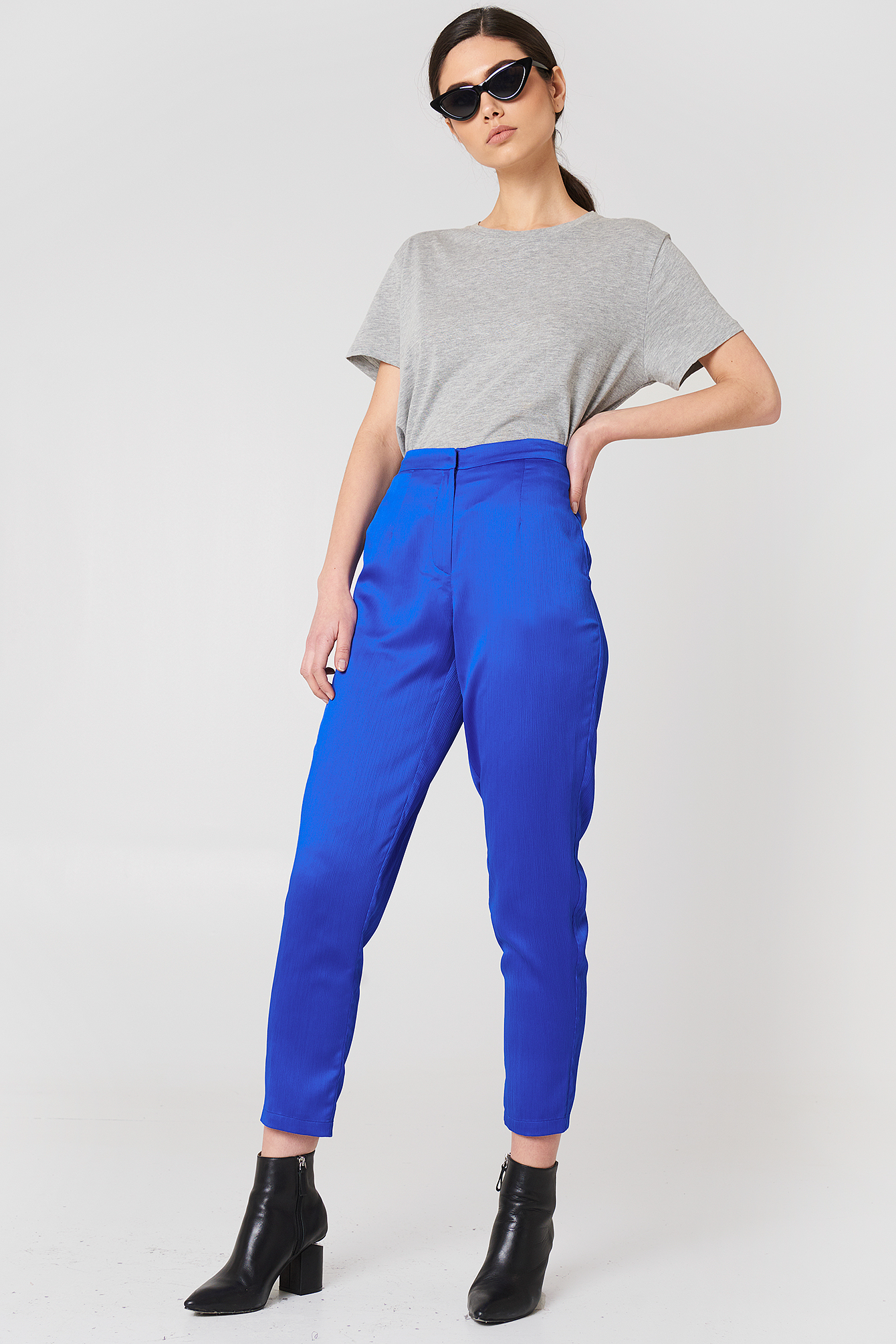 Ginny Shiny Pant Cobalt Blue