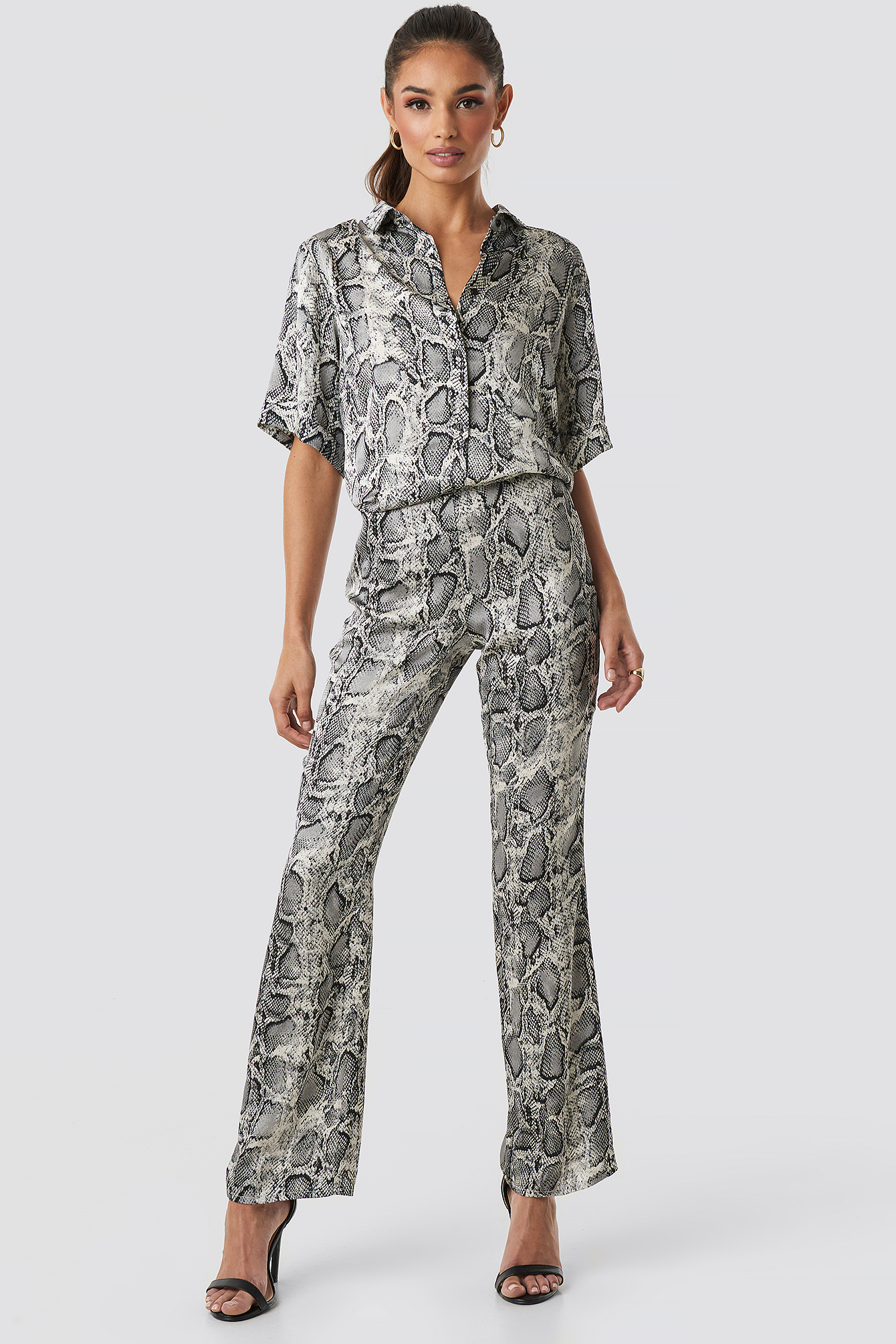 Lea Snake Pant Grey Comb