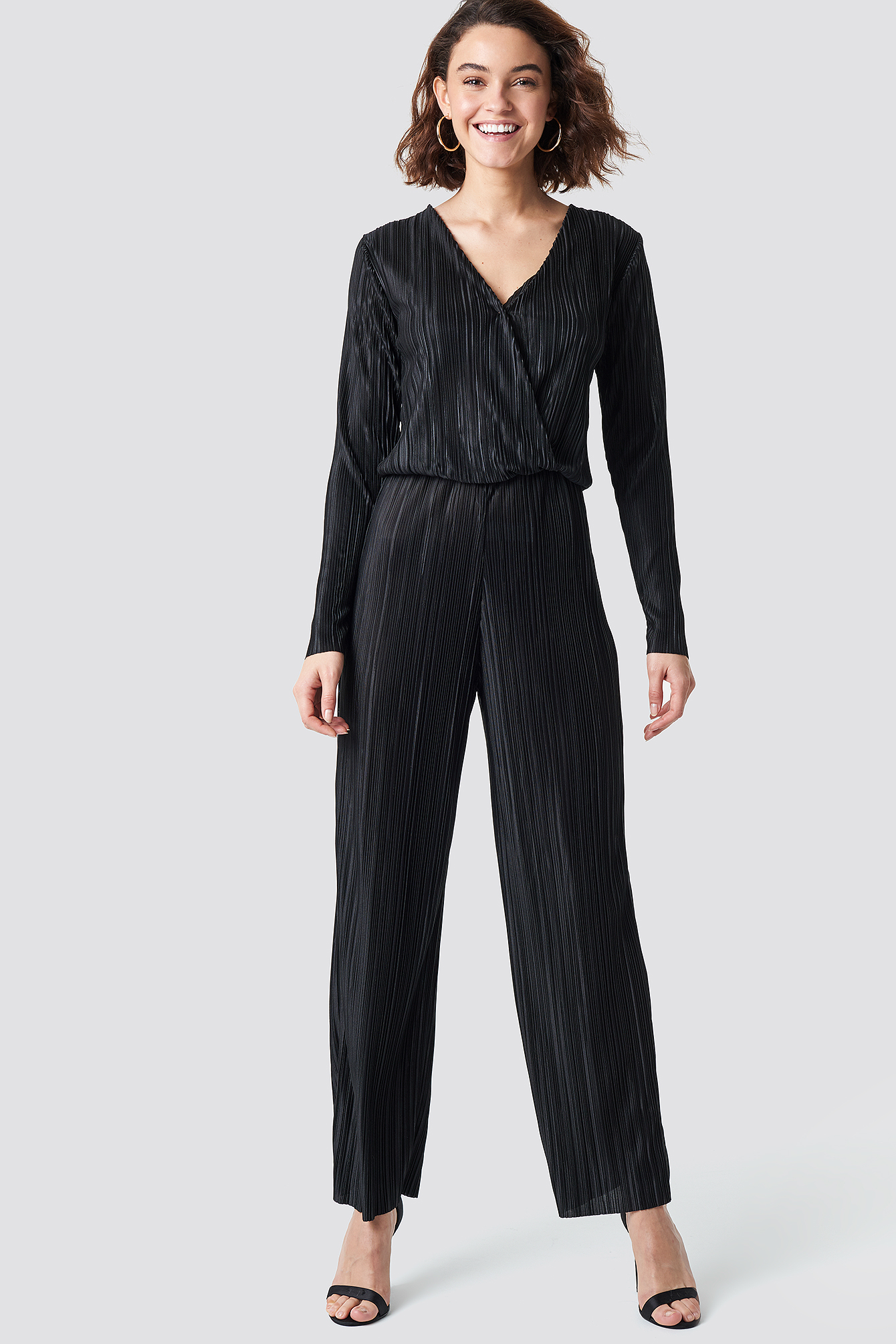 Pleated Jumpsuit Black