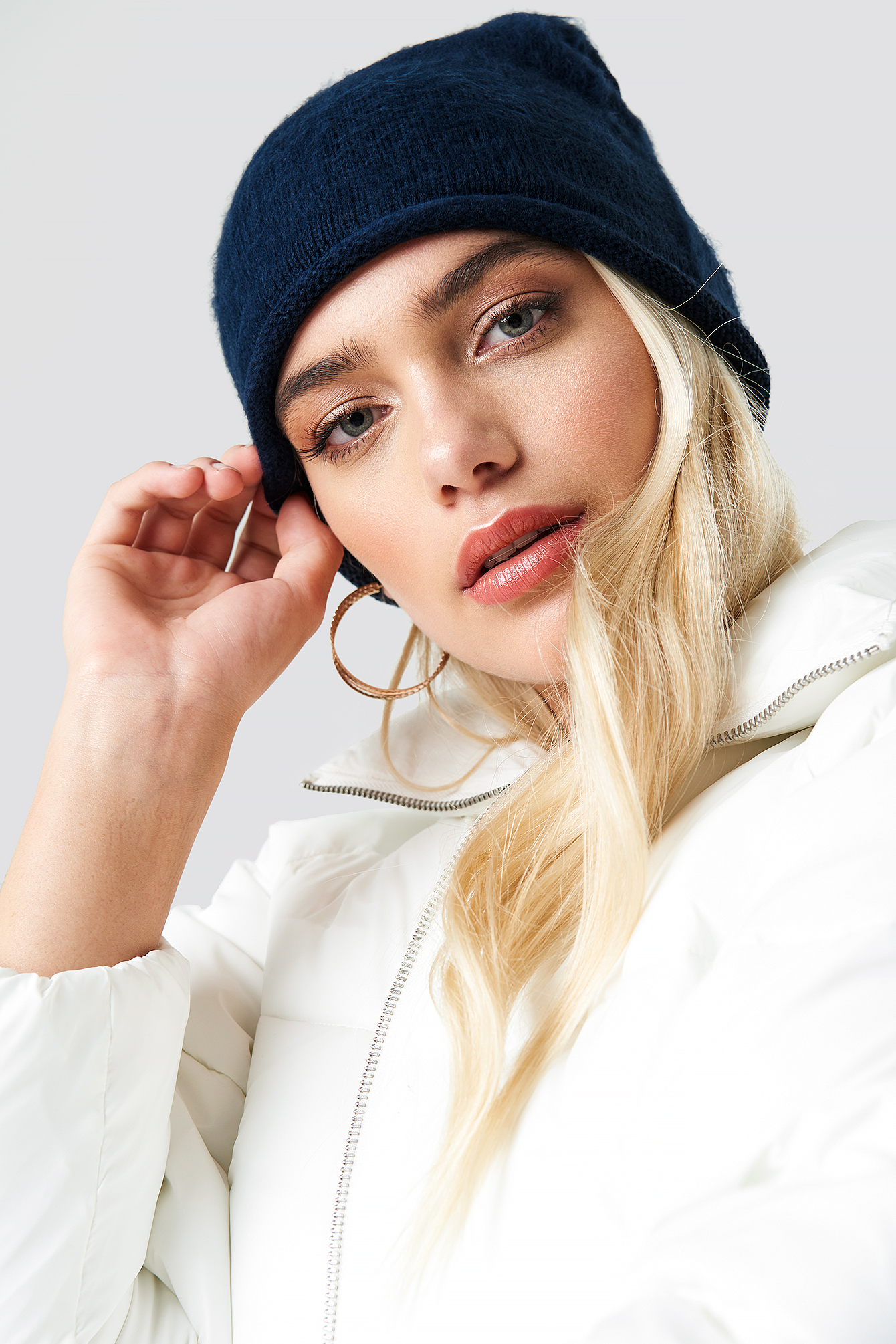 Savanna Roll Up Beanie DK Navy