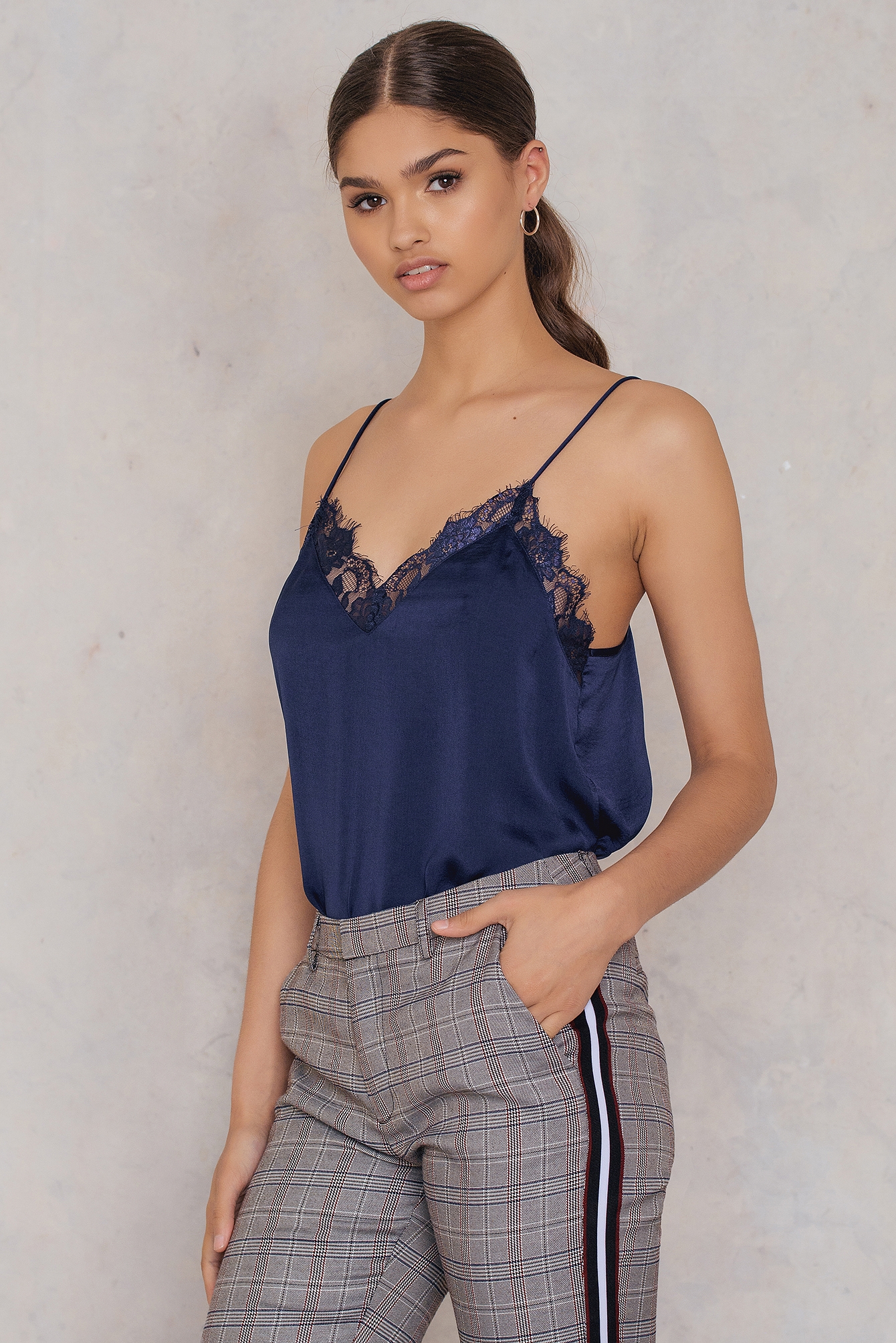 Stine Lace Singlet Blue