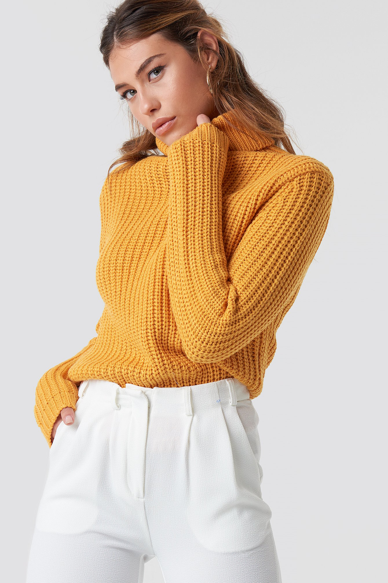 Tinelle rollneck knit Yellow | NA-KD