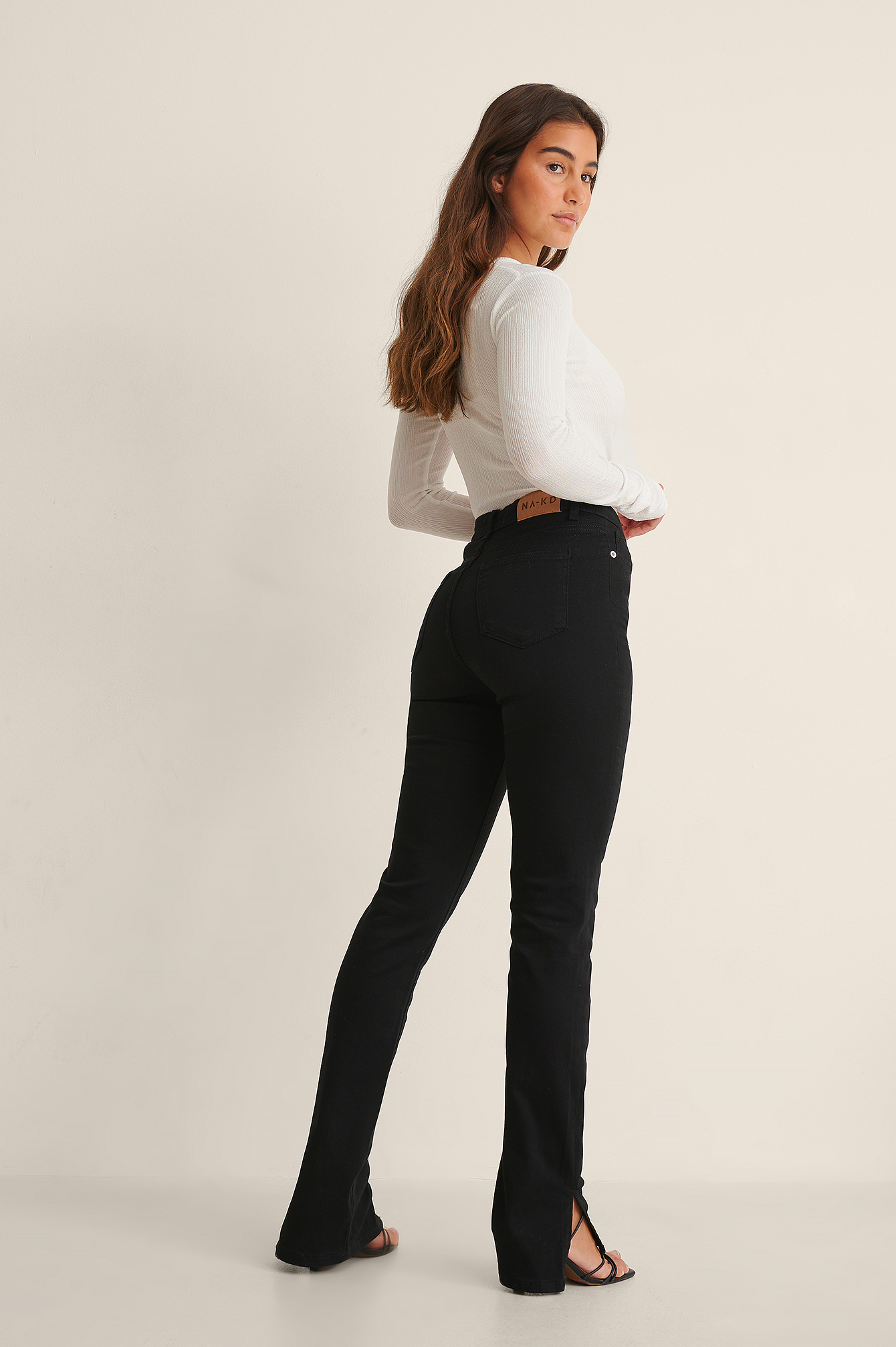 Organic Soft Flared Denim Black | na-kd.com