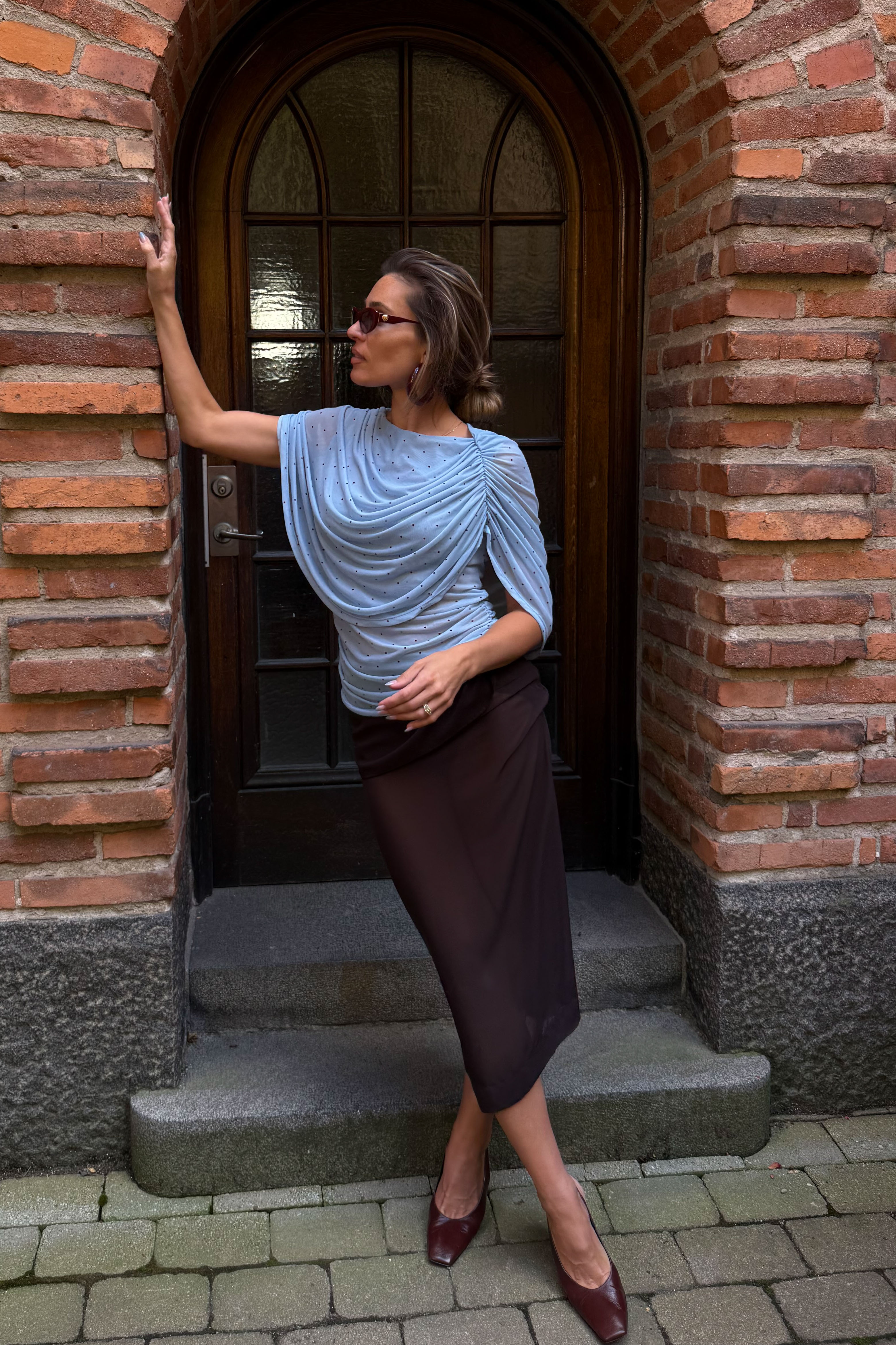 Unique Collabs Na-kd Sequin Midi Skirt In Silver Sheer Midi Skirt