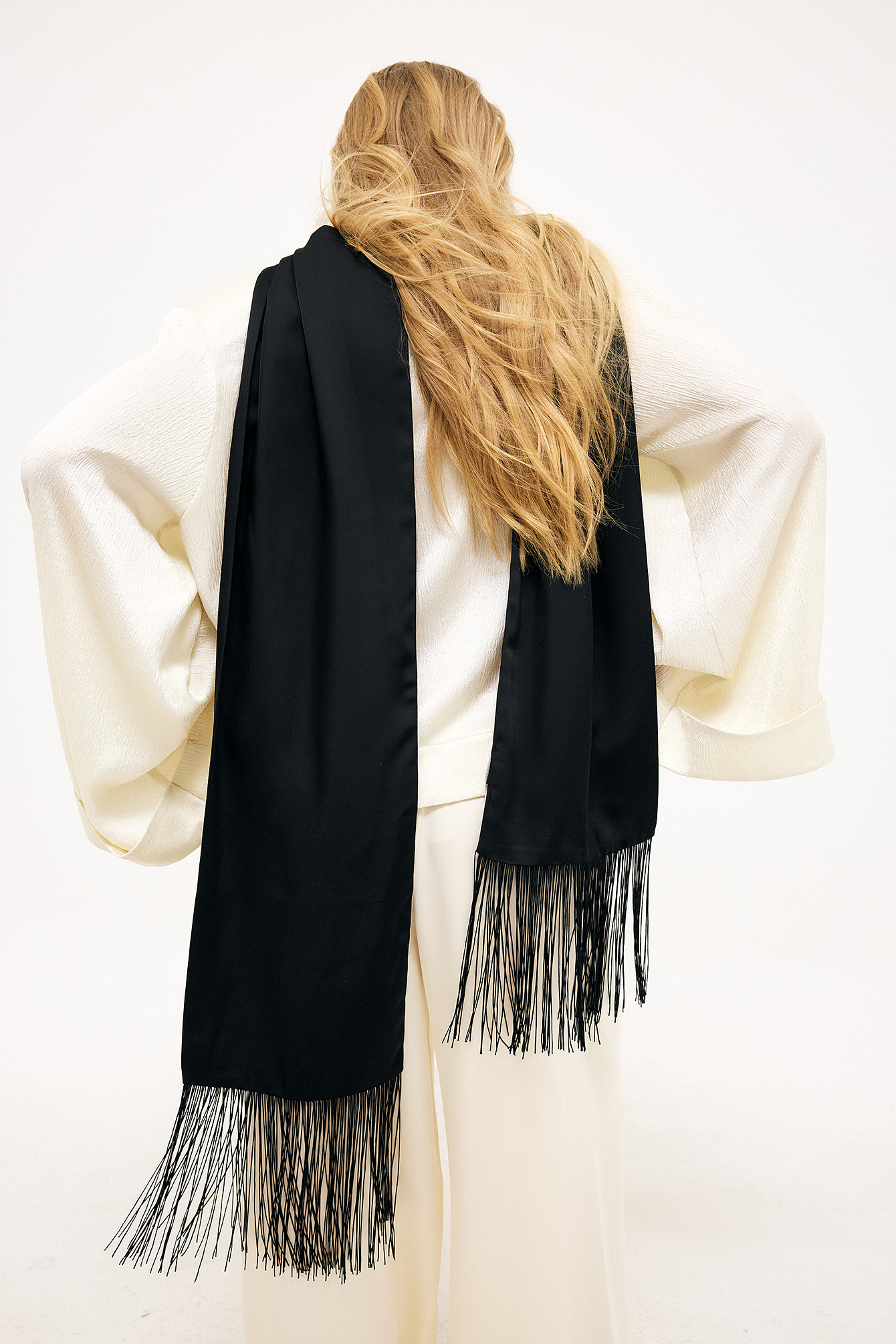 fringe dark academia scarf