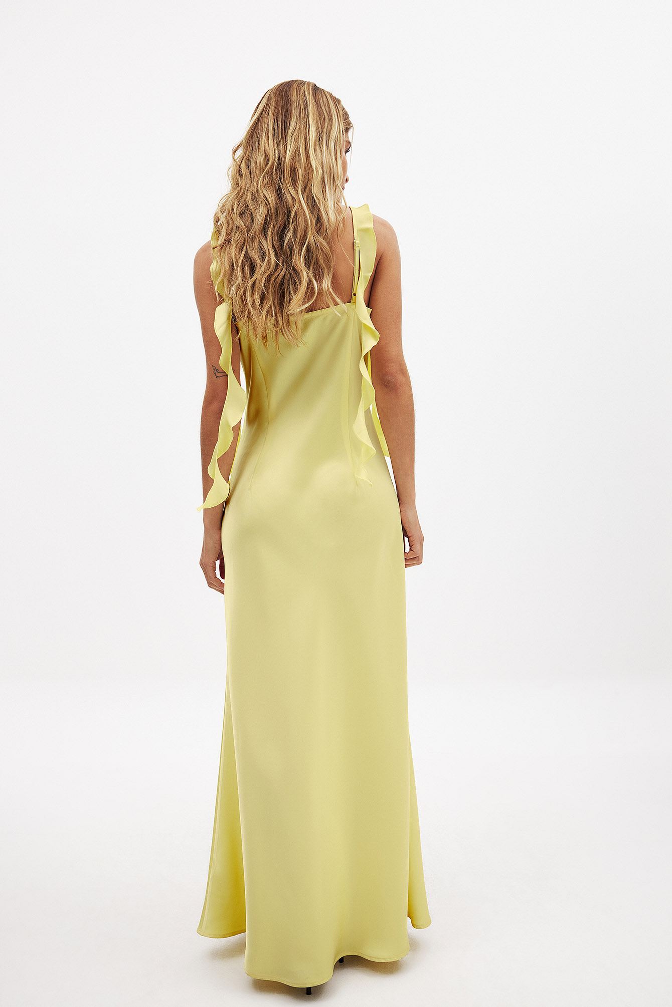 Bandeau Flowy Maxi Dress Green | NA-KD Bandeau Flowy Maxi Dress Green | NA-KD
