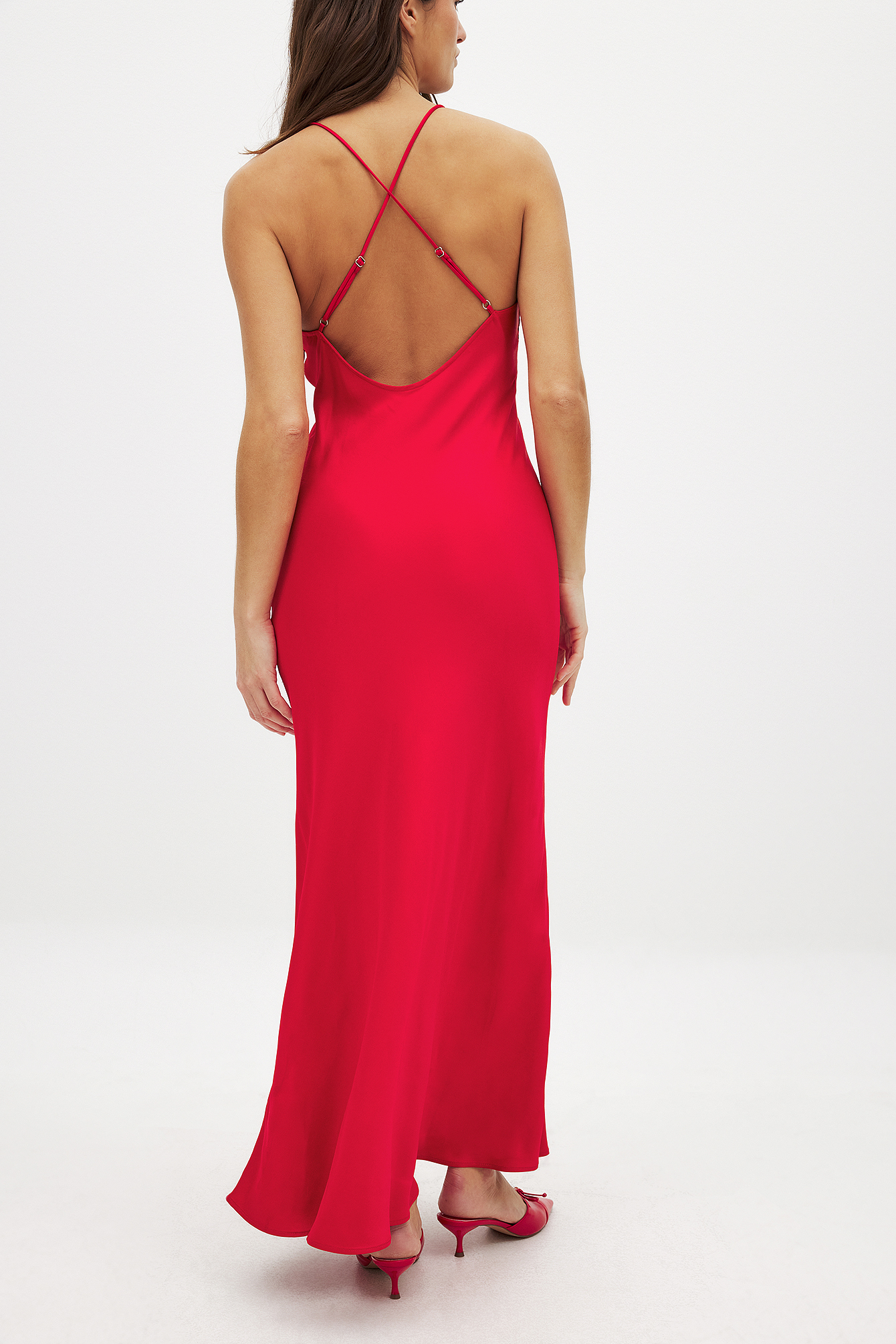 Spaghetti Maxi Jurk Bloemen Roze Spaghetti Maxi Jurk Bloemen Roze
