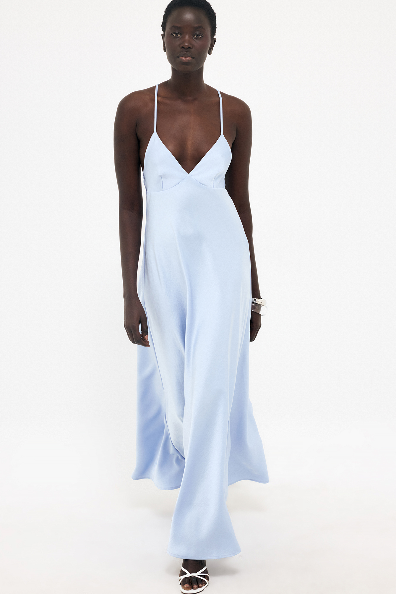 na kd flowy maxi dress Tie Shoulder Green Swim: Crochet Cover-Ups