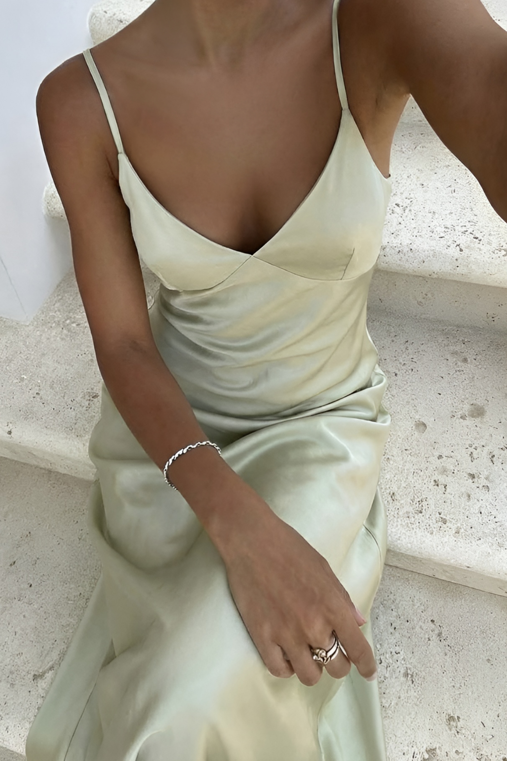 Satin Tie-Back Dress