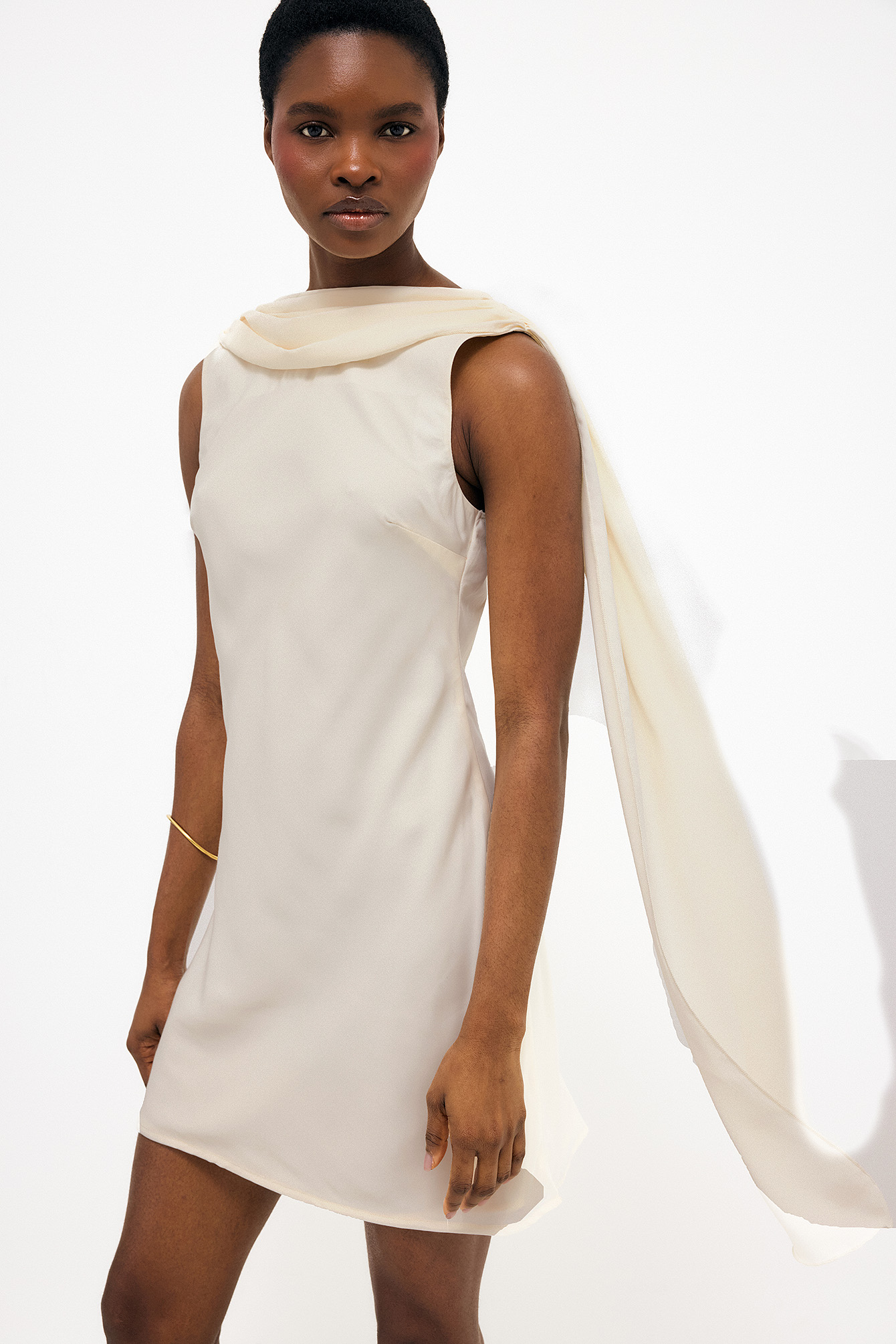 na-kd satin dress Satin Flowy Maxi Dress Multicolor