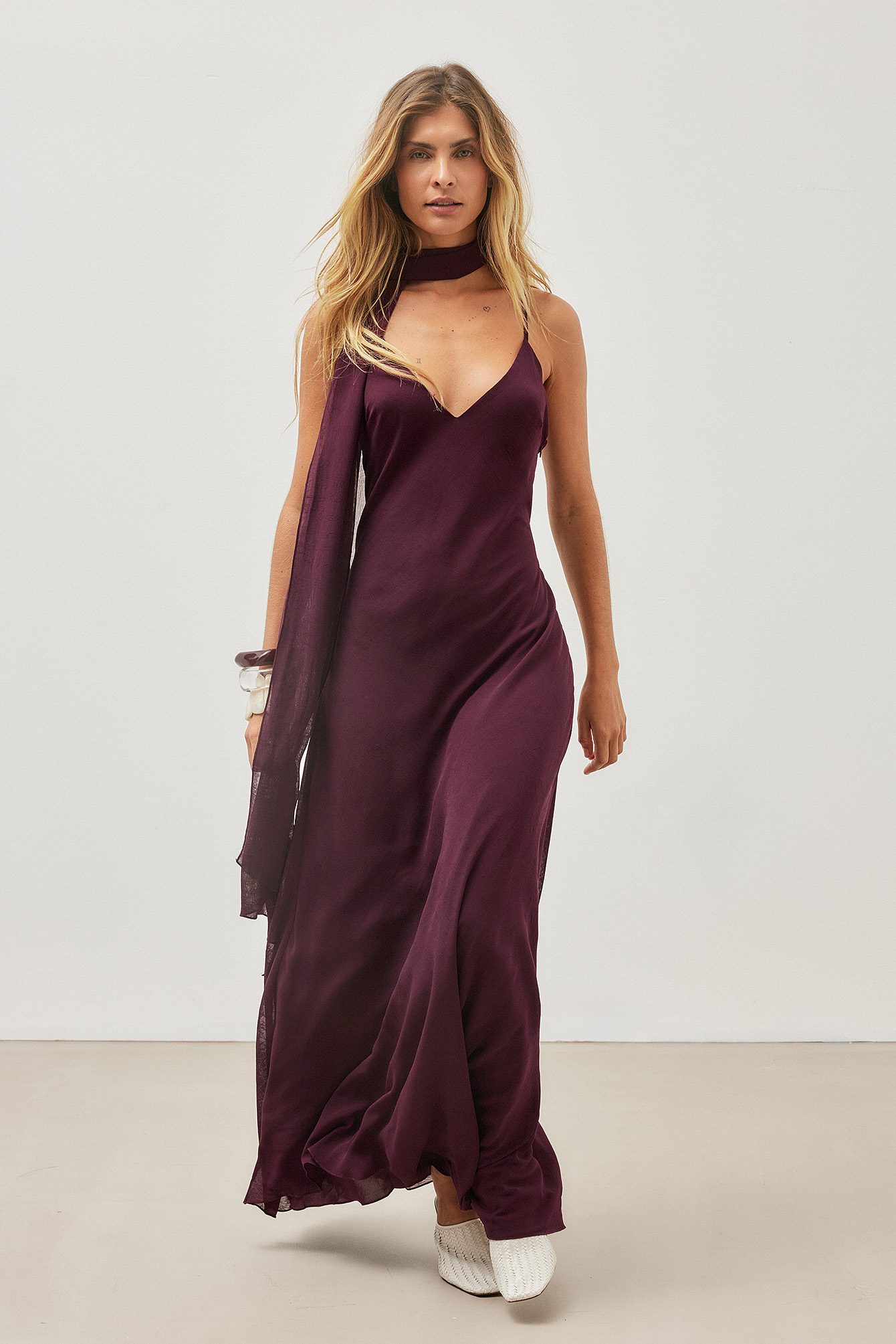 na kd purple dress Buy NA-KD Plain Halter Neck Maxi Dress Online