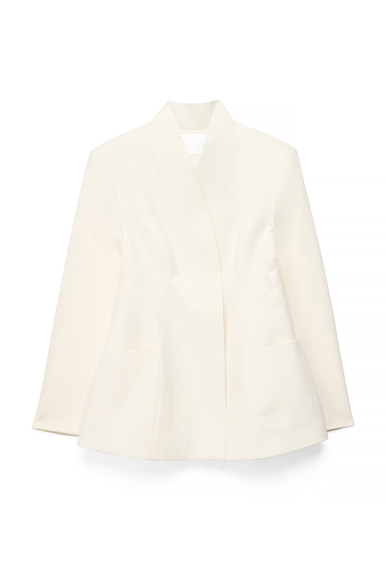 White Sculpted Blazer