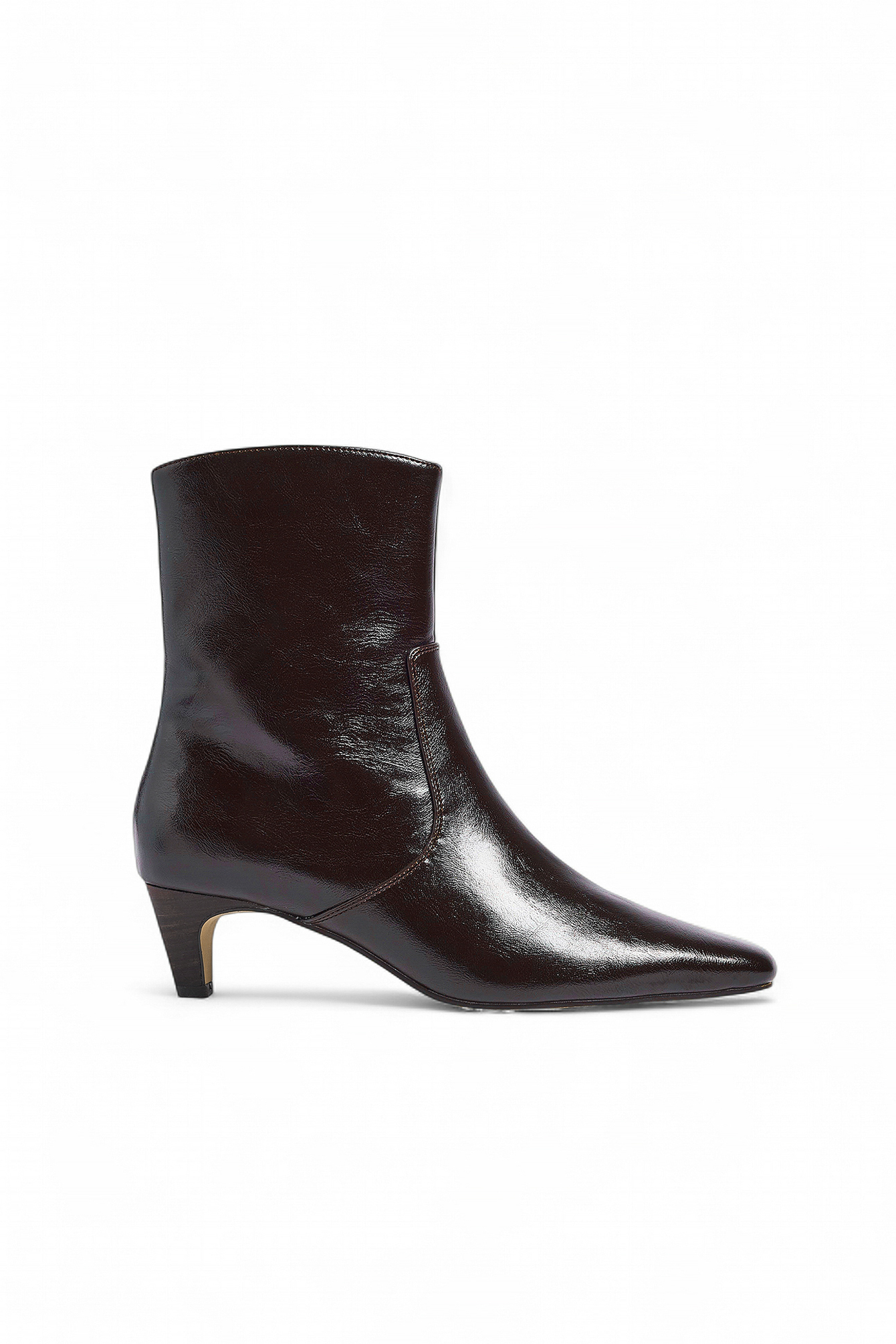 NA-KD Seam Detail Ankle Boots - Støvler - Brun - EU 38 - NA-KD / NAKD