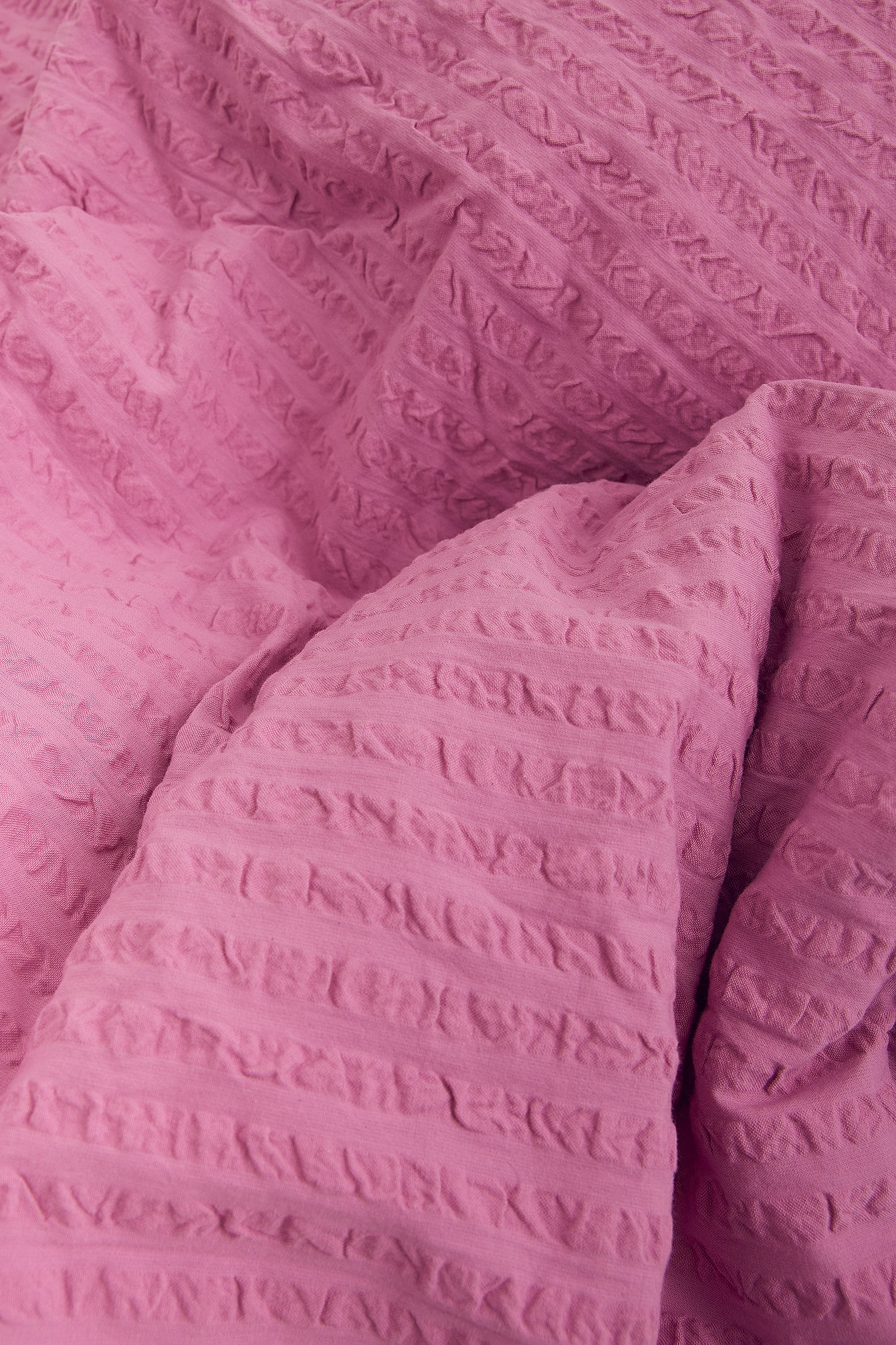 Pink Seersucker Pillowcase