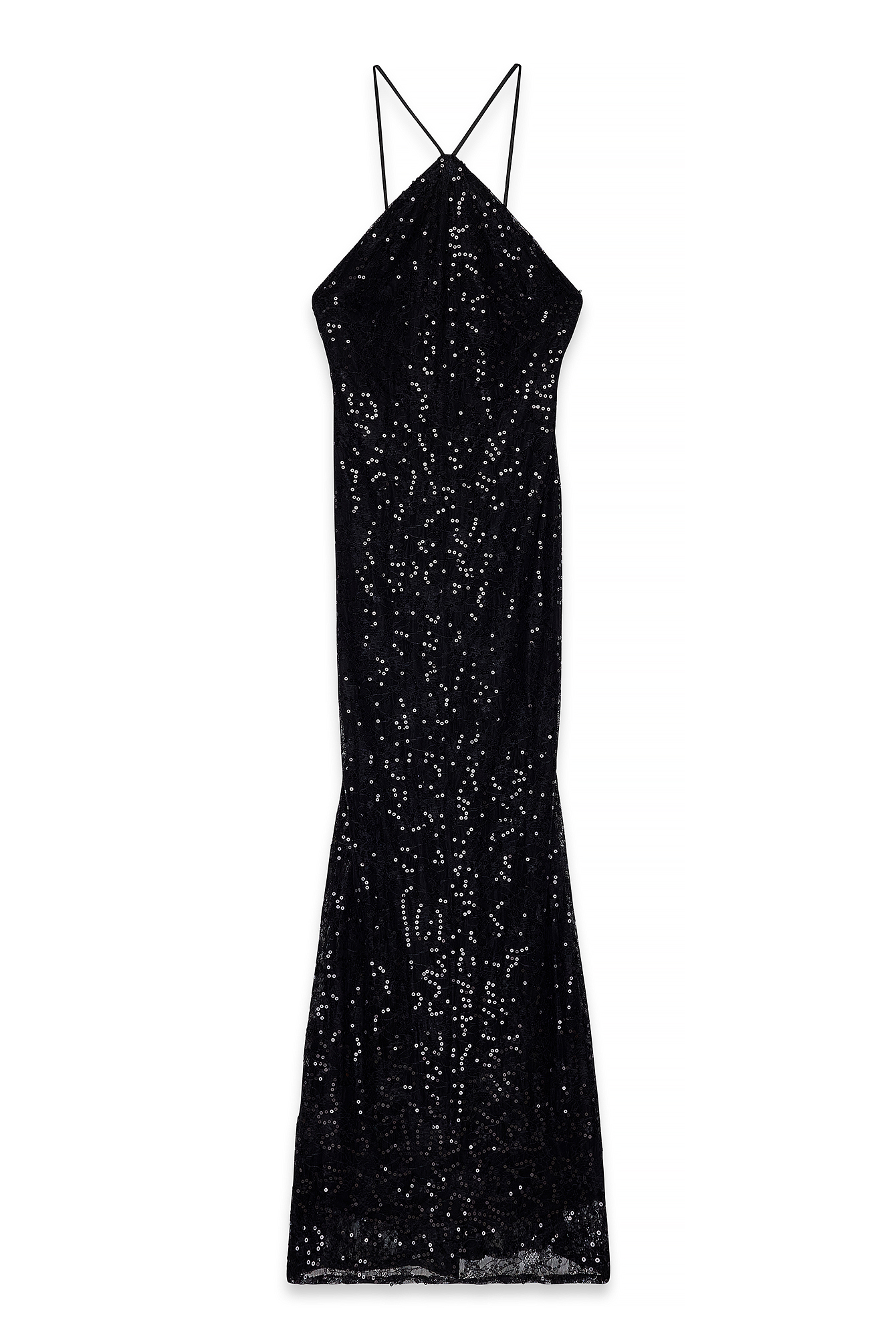 na-kd sequin dress Open Back Sequin Maxi Dress - Party Dresses - Grey