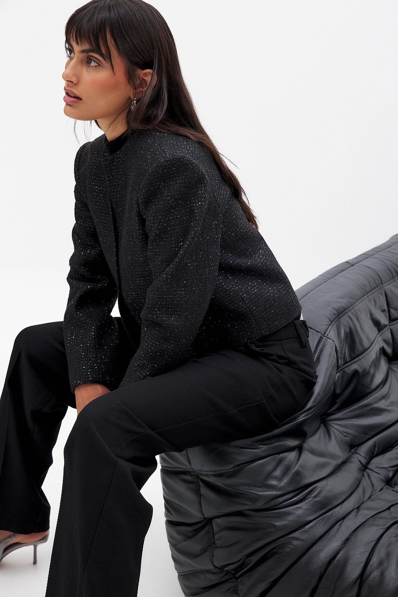 Sequin Tweed Jacket